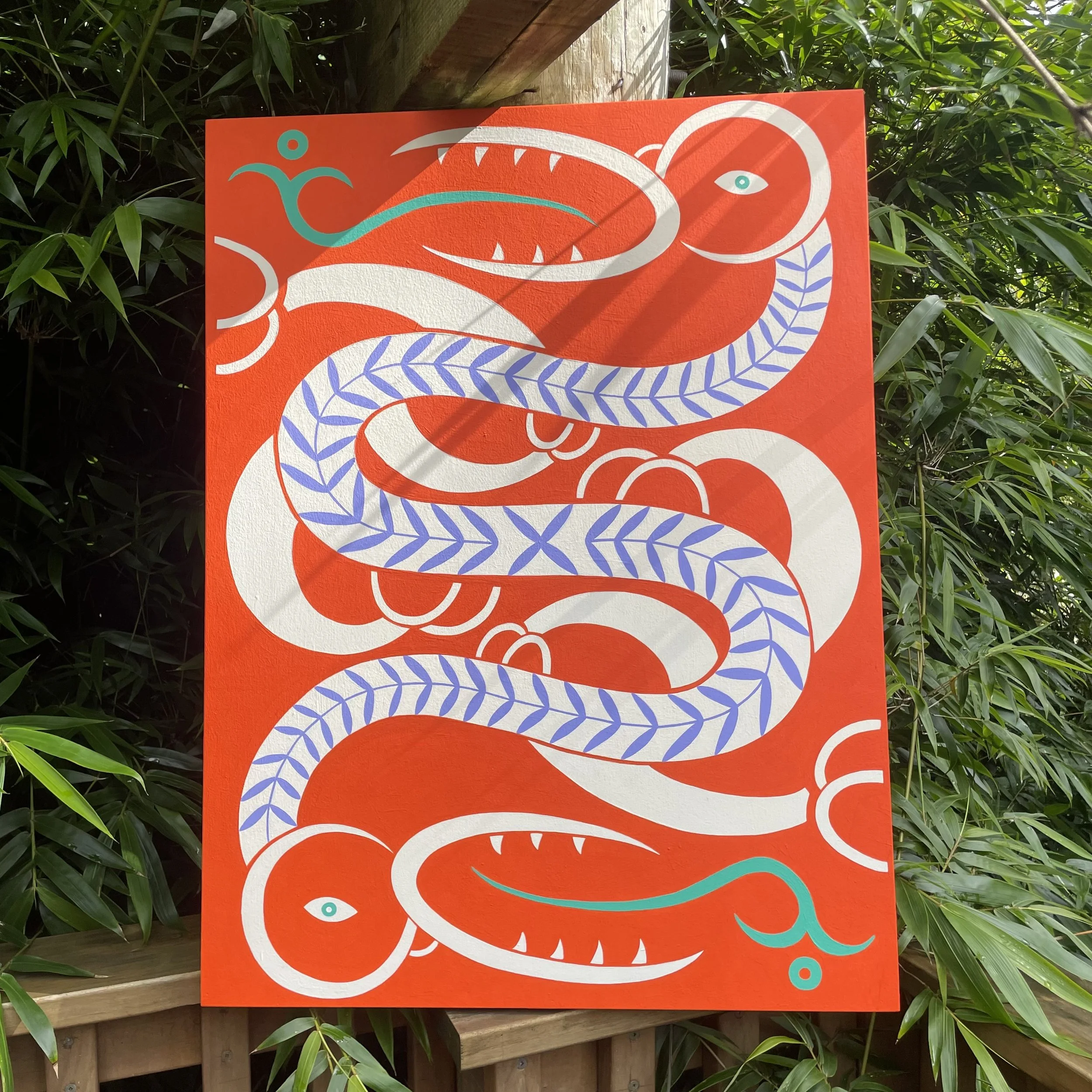 ‘Tauhere’ acrylic on A1 board