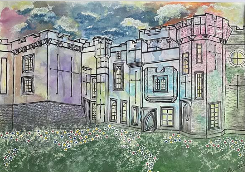 Example 2 of Lucy's work mixed media work