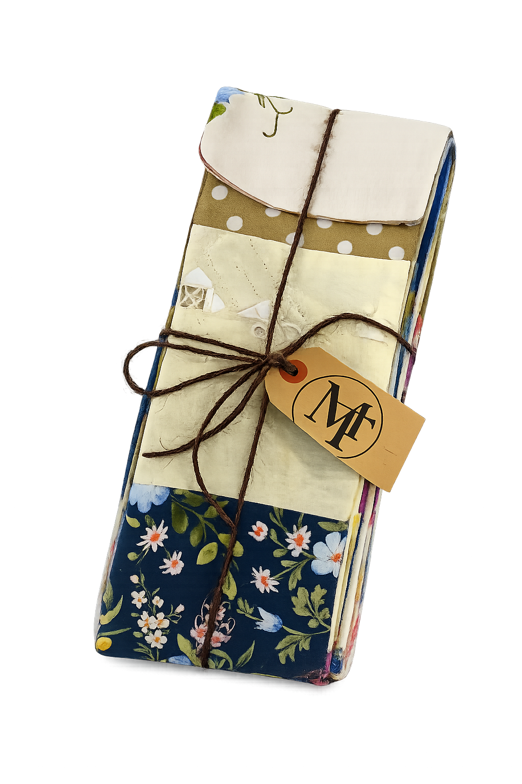 FLoral Scrap Fabric Patchwork Scarf #2