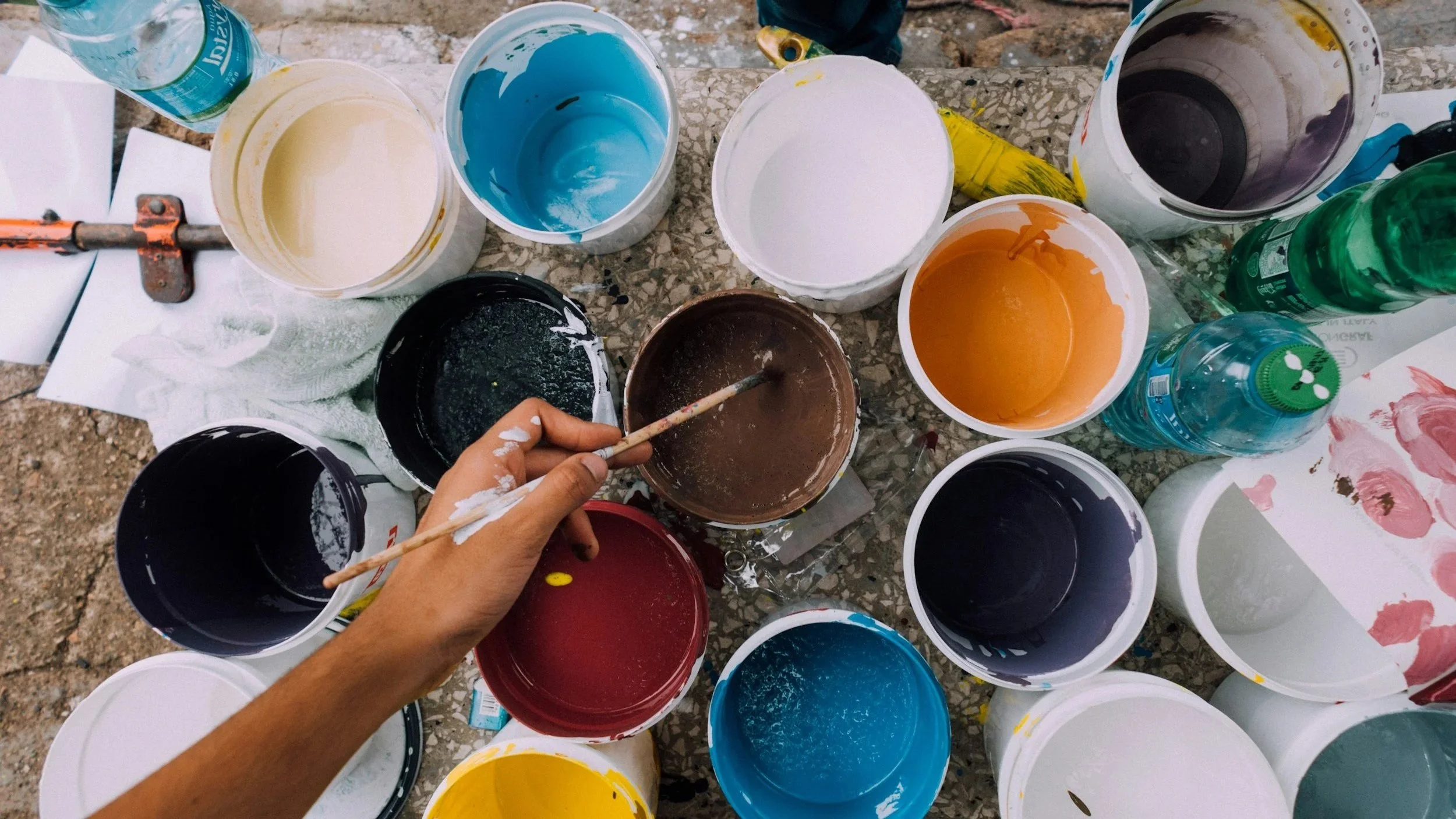 Image of someone painting