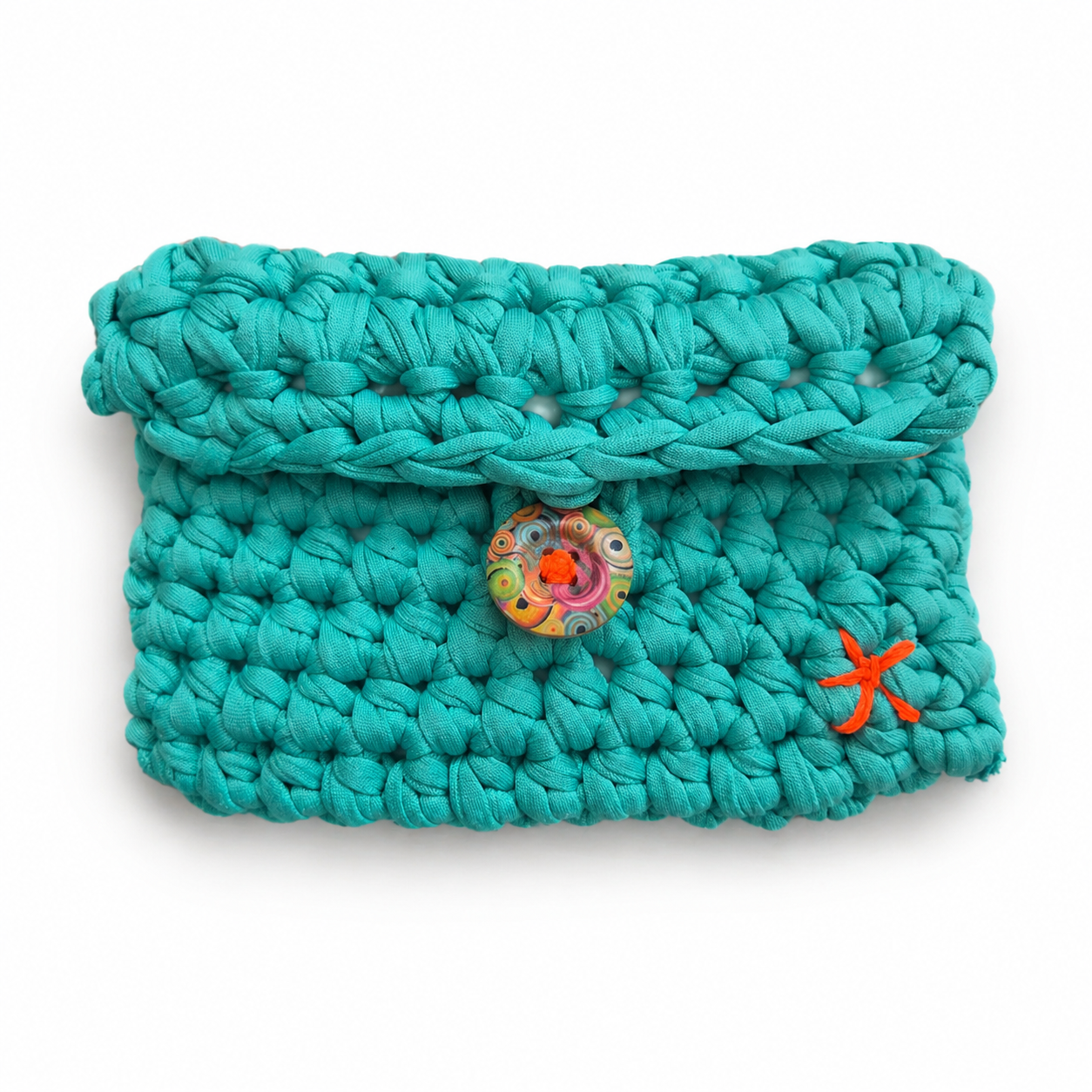 Mini Clutch with Statement Button