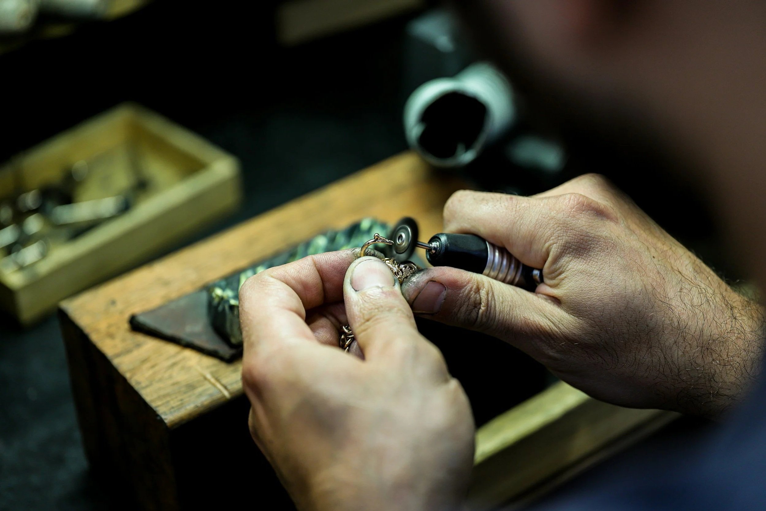 Image of someone making jewellery