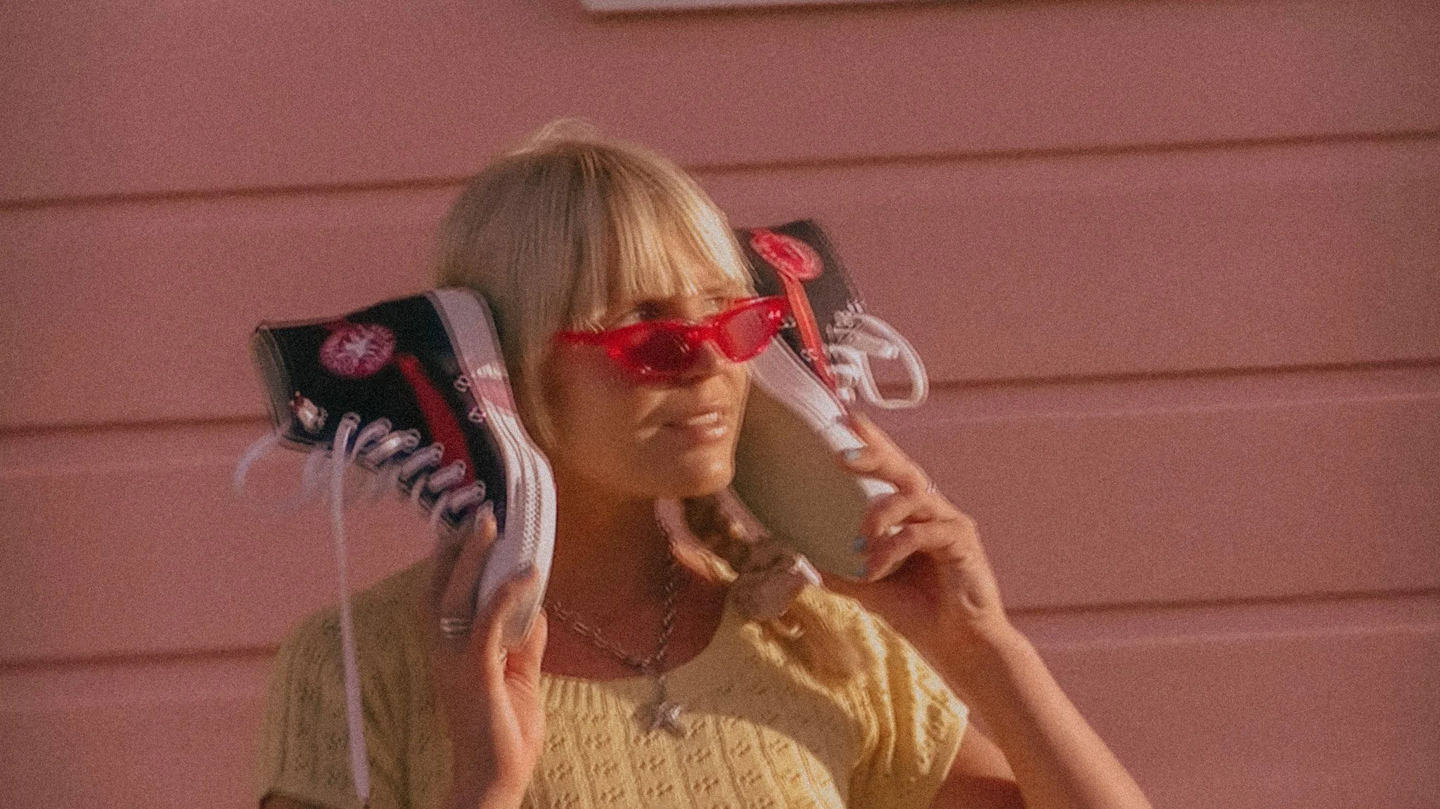 Sonja Vahasaari modeling for Converse