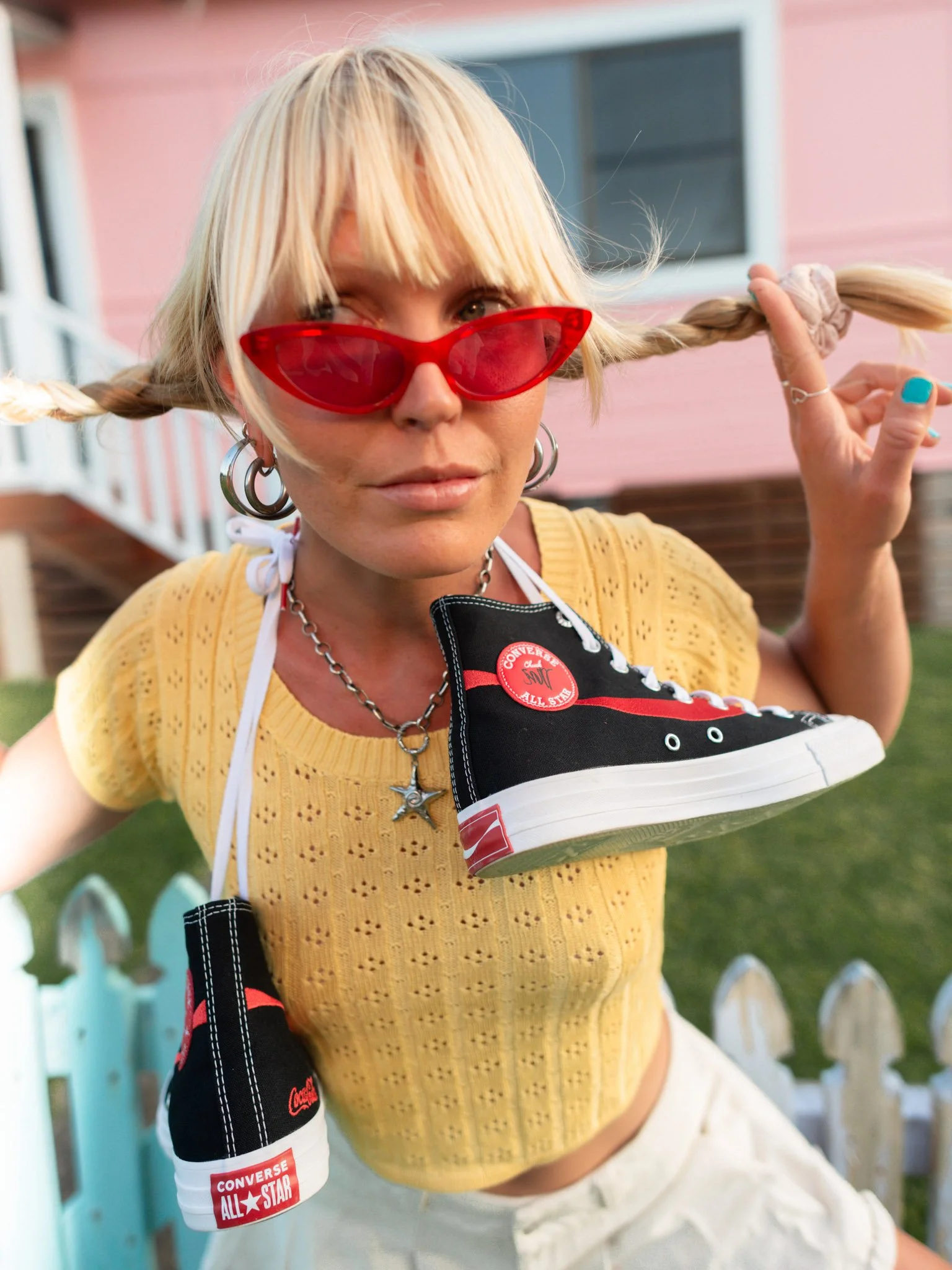 Sonja Vahasaari modeling for Converse
