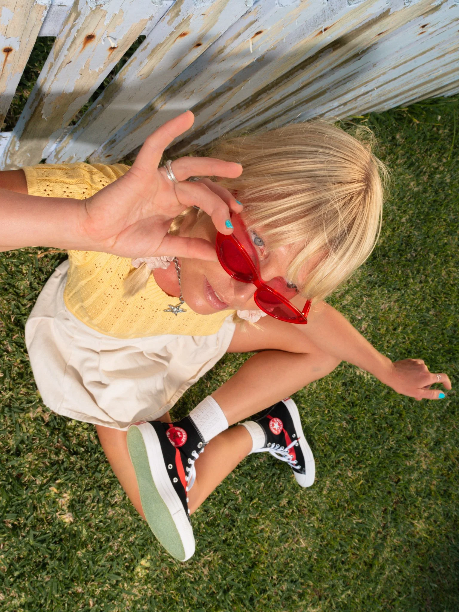Sonja Vahasaari modeling for Converse