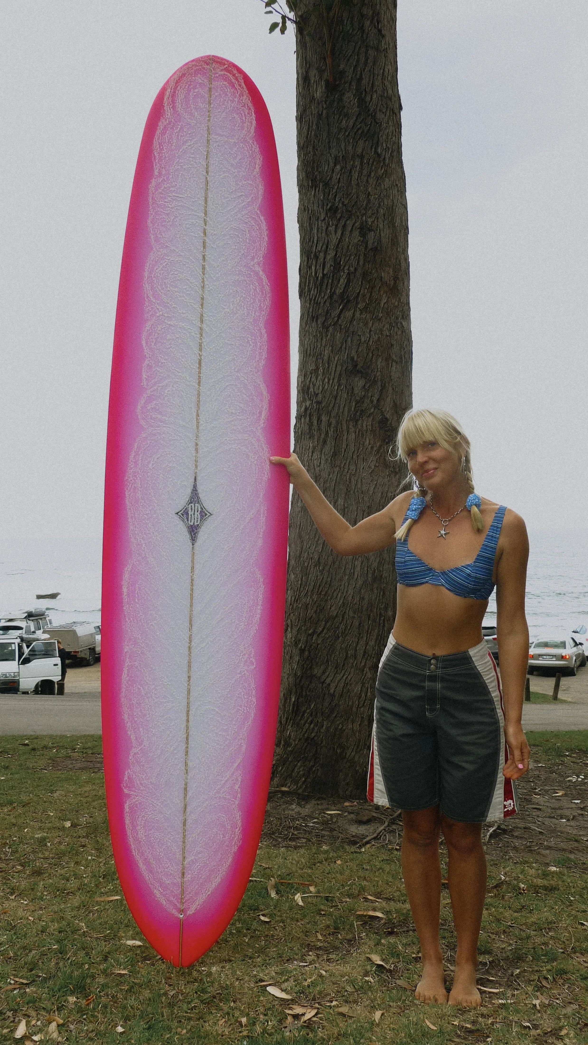 Mishku - Surfboard design collaboration by Sonja Vahasaari and Bennett Surfboards.