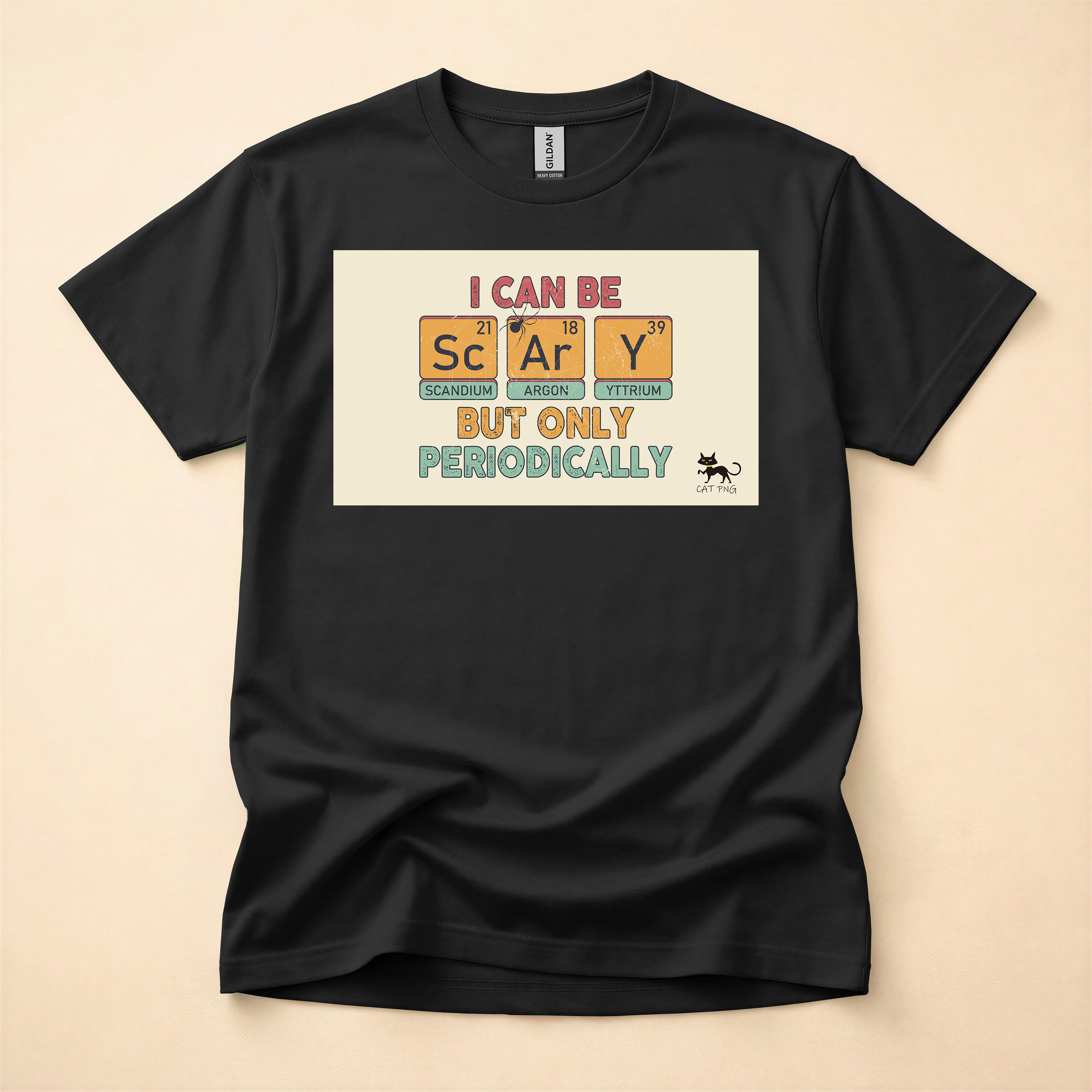 Scary Periodically Science T-Shirt
