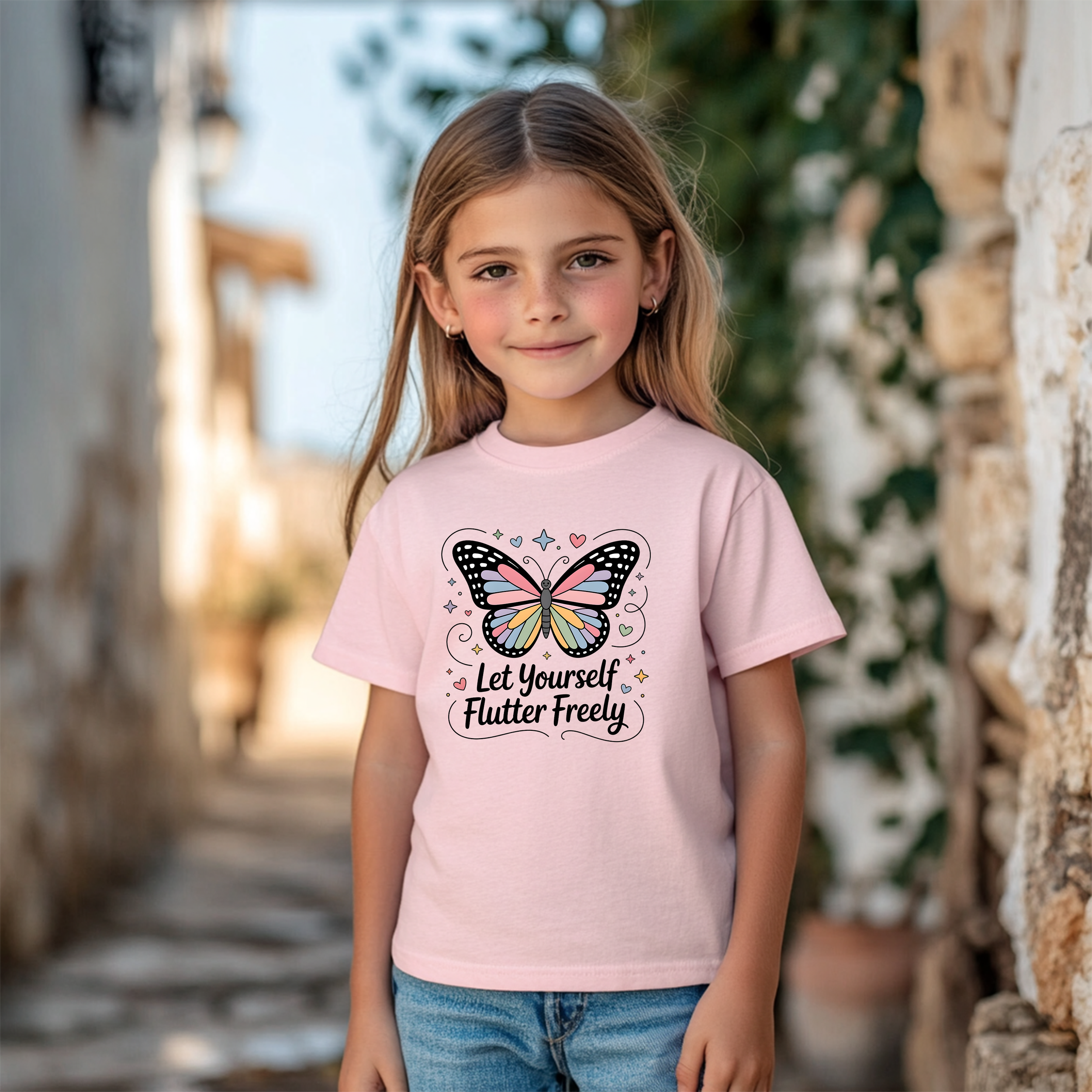 Flutter Freely Kids' Butterfly Shirt