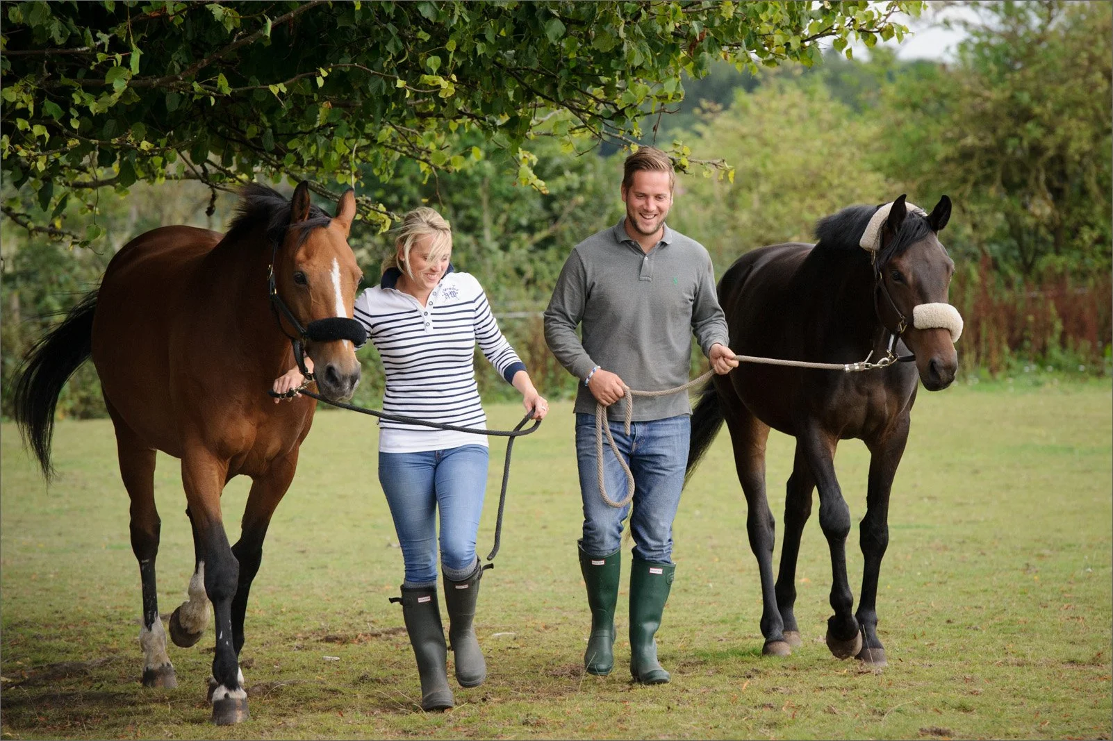 Lifestyle equine photoshoot with horse and owner in Surrey