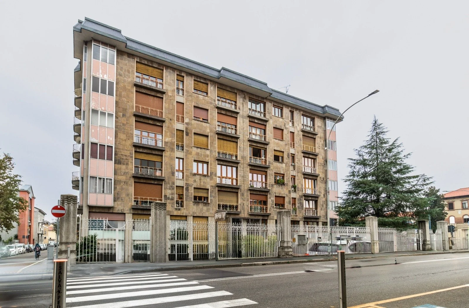 Decorative wall with tropical plant mural, featuring two black picture frames with white sculptural art inside, and a horizontal wooden shelf.