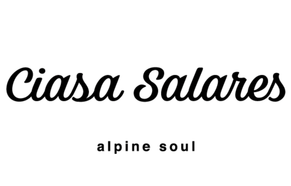 Album cover with the name 'Ciasa Salares' in large script font and 'alpine soul' in smaller lowercase font below.