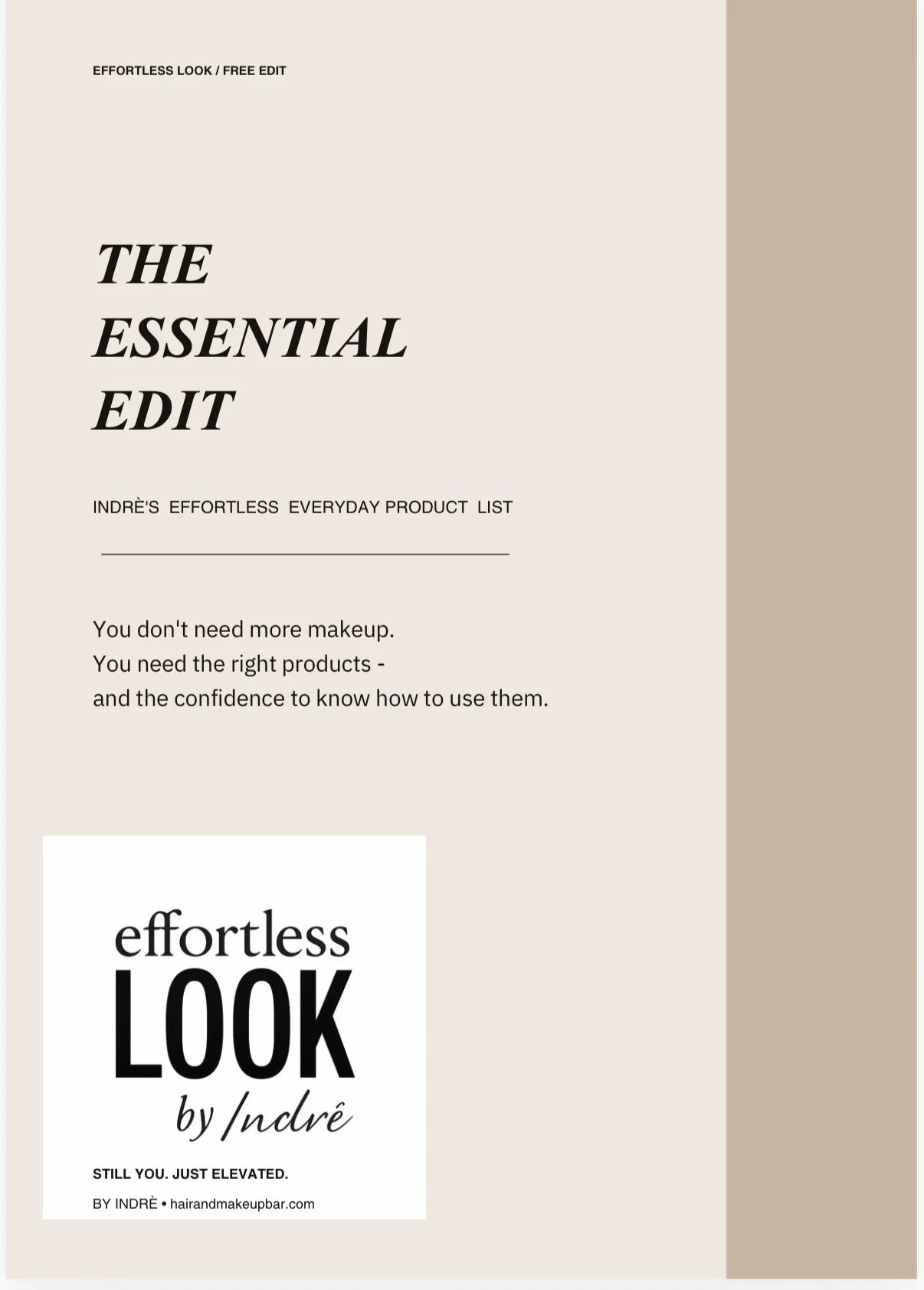 The Essential Edit — Effortless Makeup Product Guide