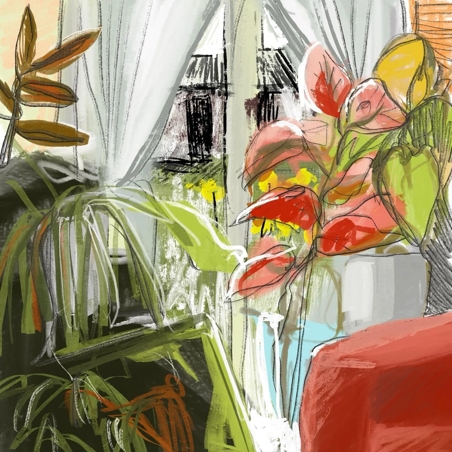 Sketching the morning away