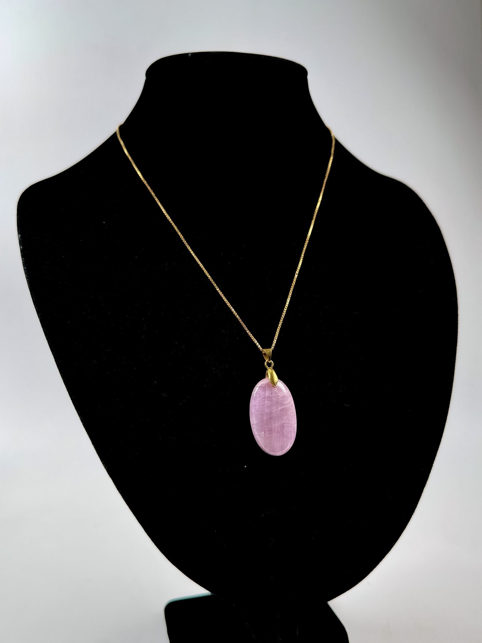 Pendentif Kunzite – pièce unique