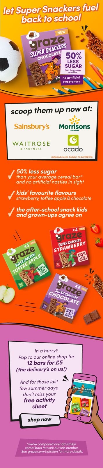 Graze - Kids' snack launch email