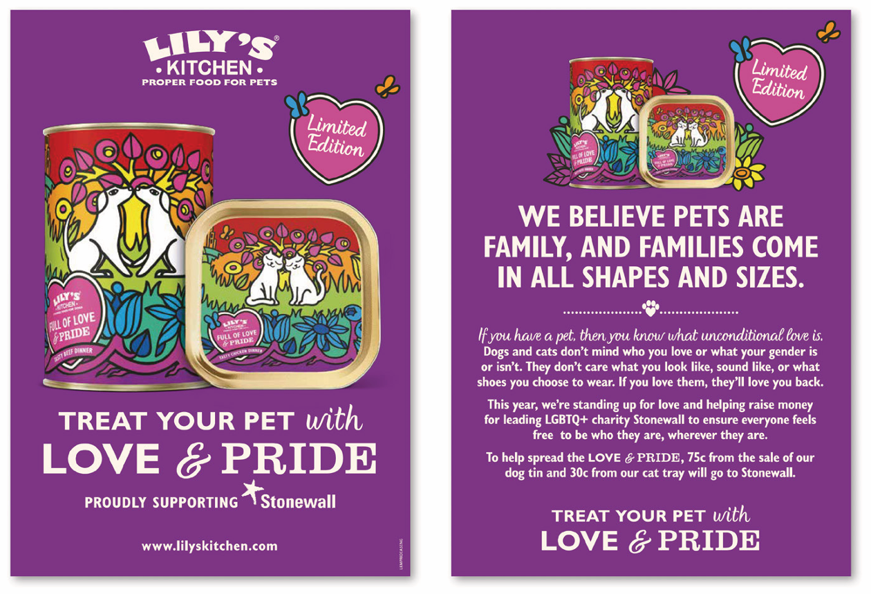 Lily's Kitchen - Pride campaign copy