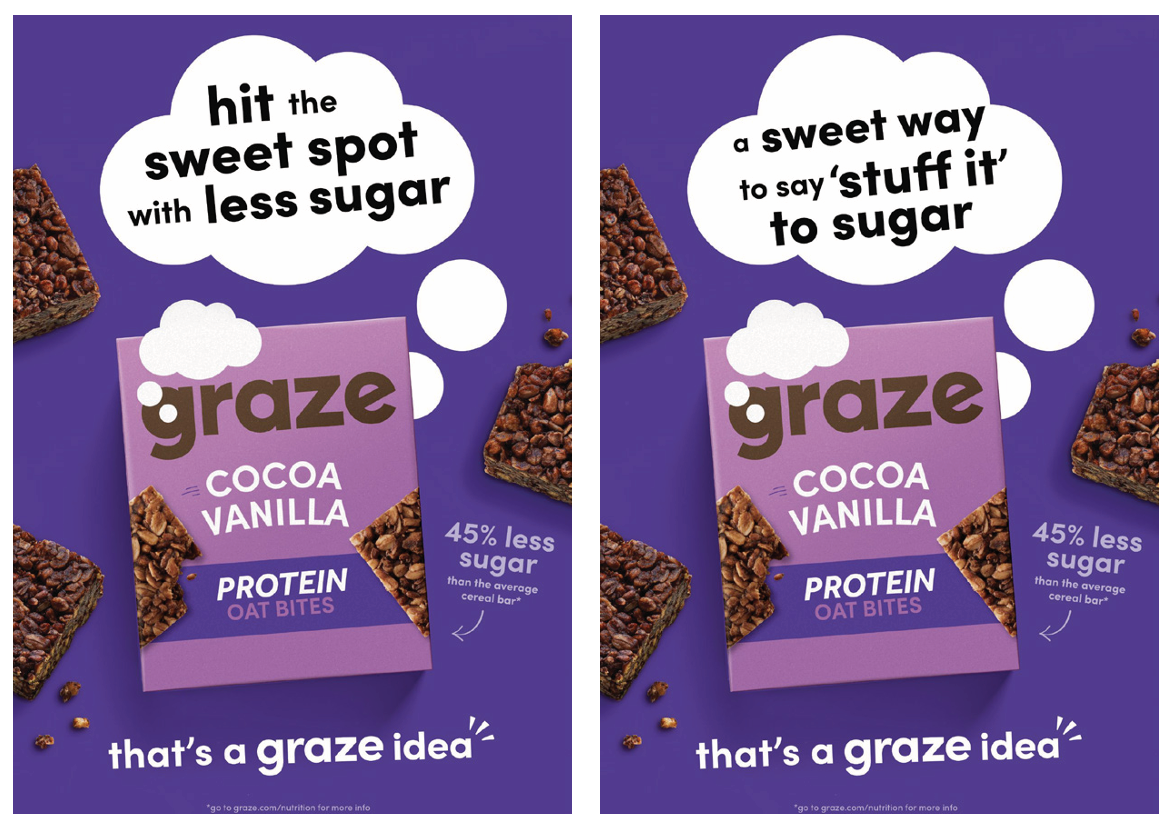 graze snacks - Out of home campaign