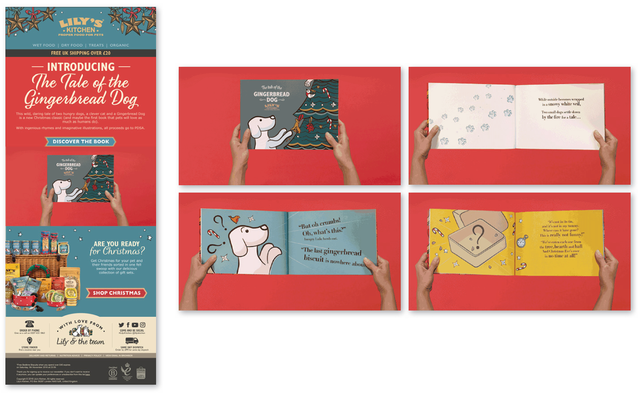 Lily's Kitchen - Children's book and launch email