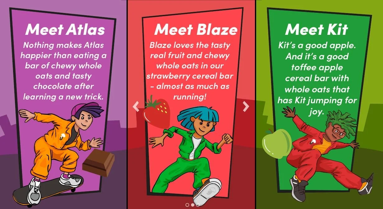 Graze - Kids' snack character bios