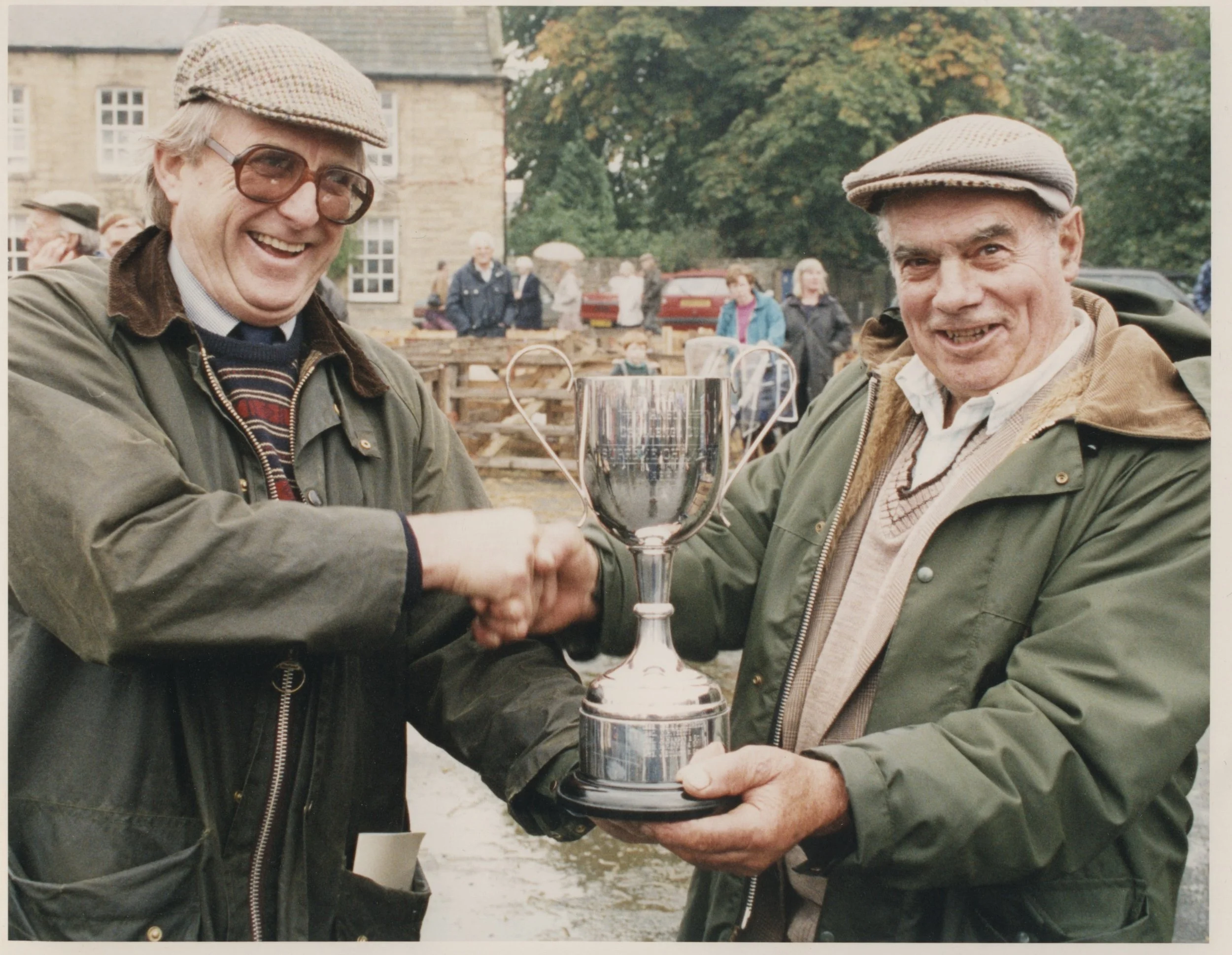 Derek I’Anson with regular winner Jack Bulmer - 1990