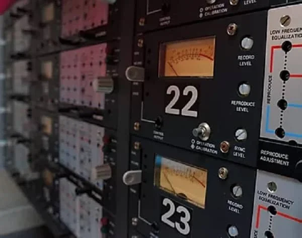 Studer A80 24 track tape machine close up