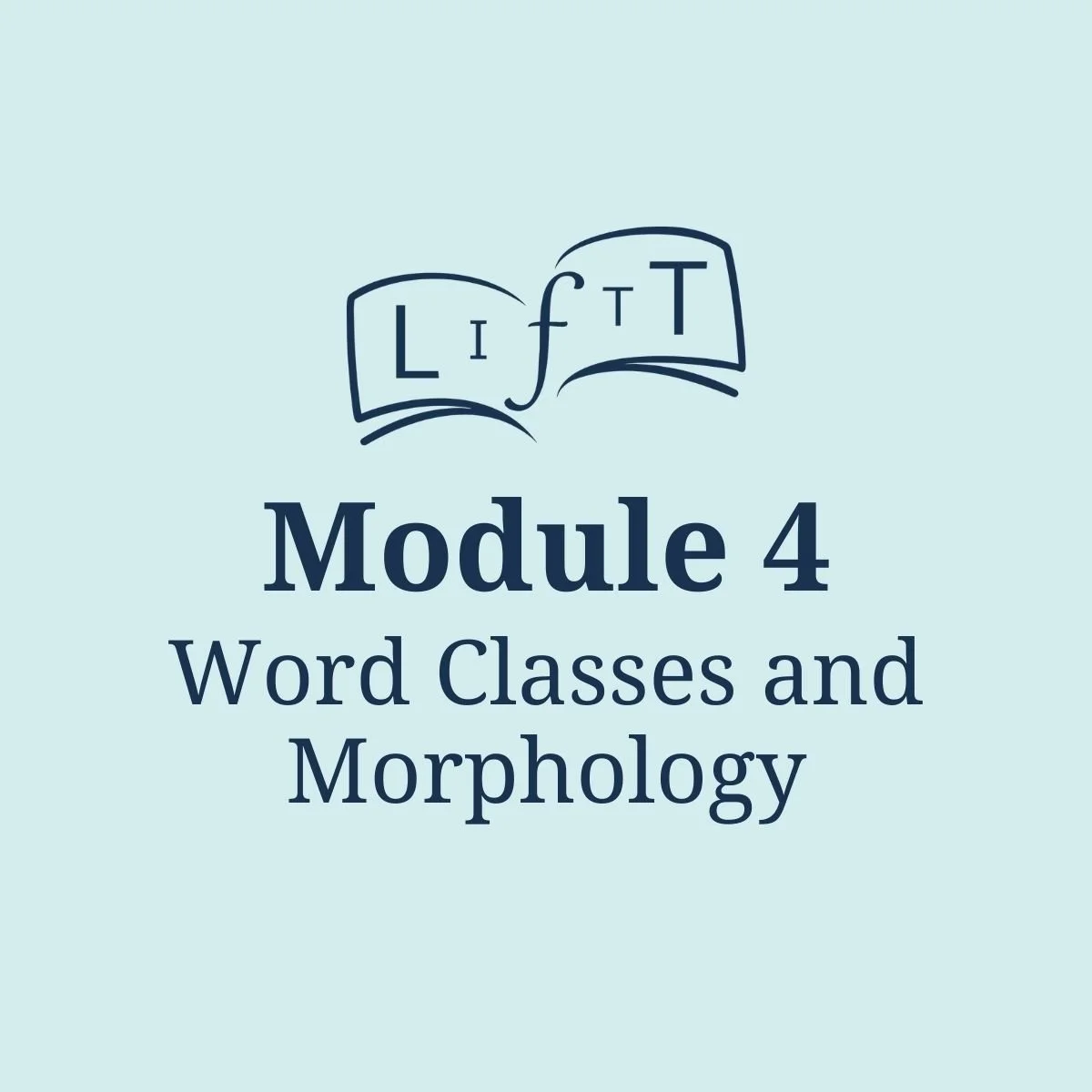Module 4: Word Classes and Morphology