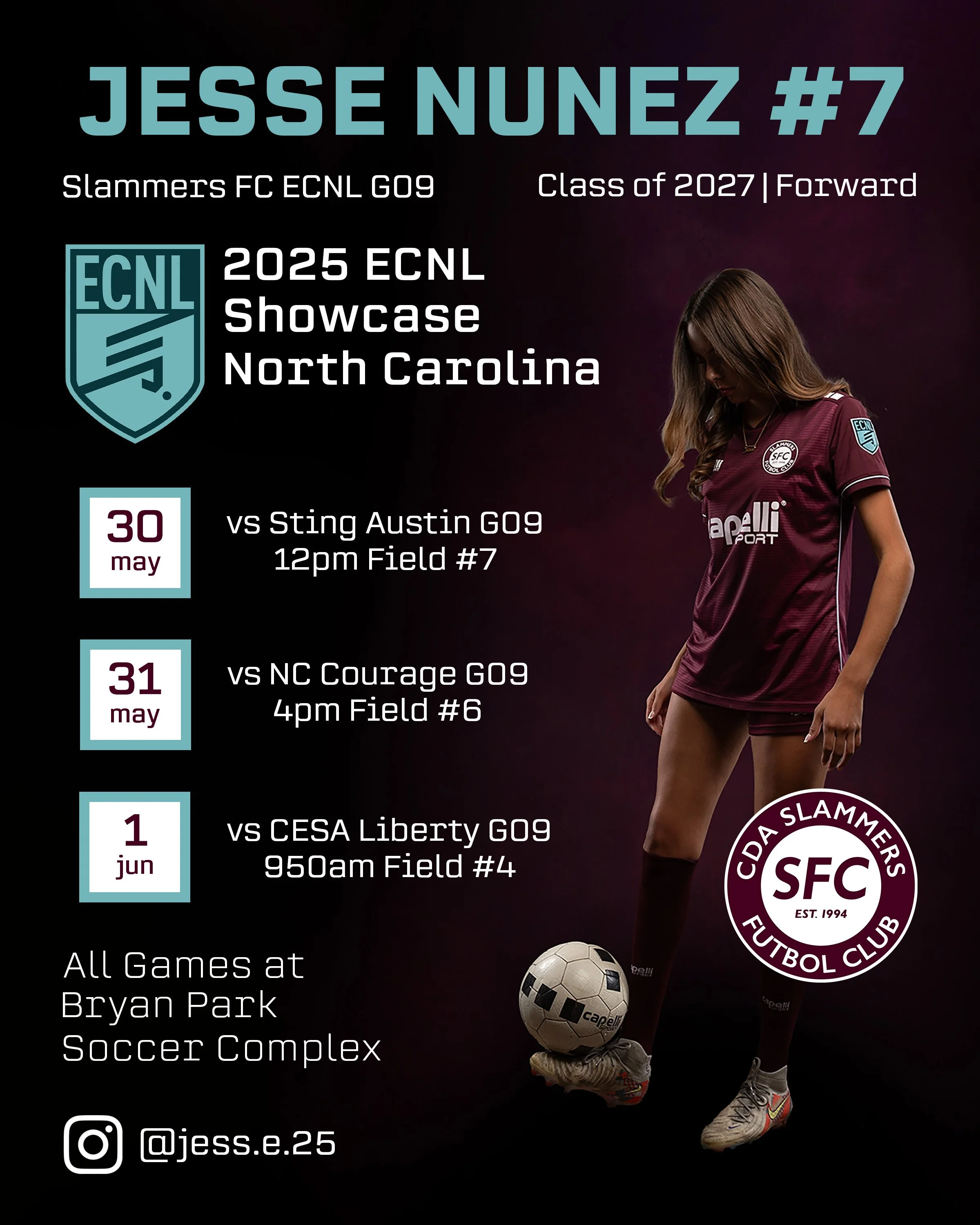 Athlete Flyer for University Recruitment