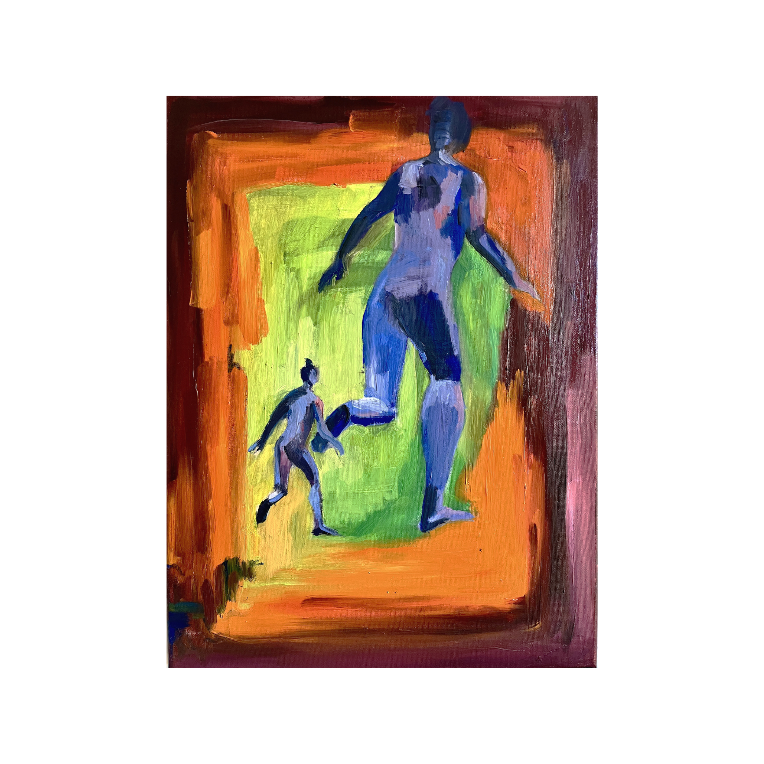 Dimensions, 30 x 40 cms, Huile sur toile