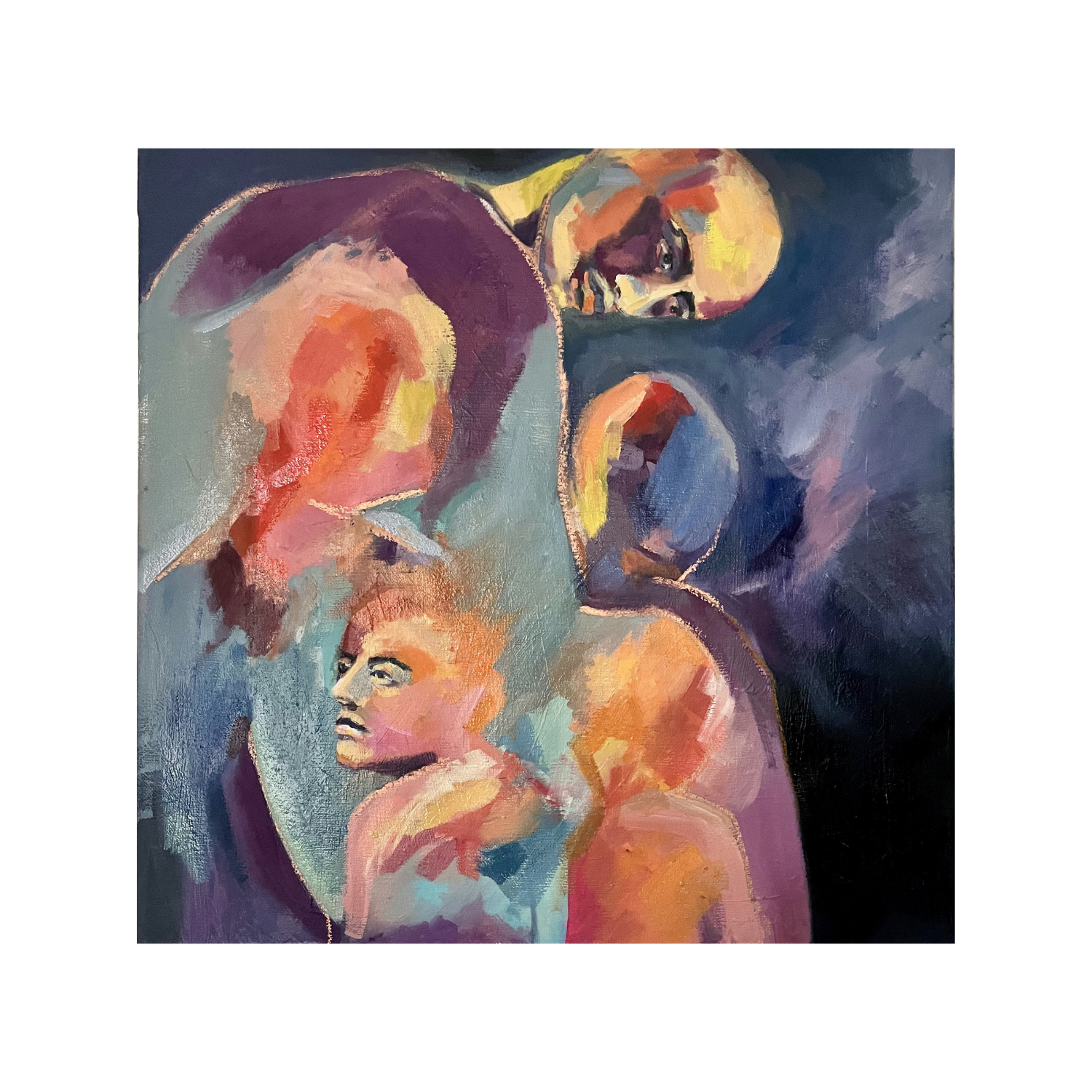 Continuité, Huile sur toile, 50 x 50 cms