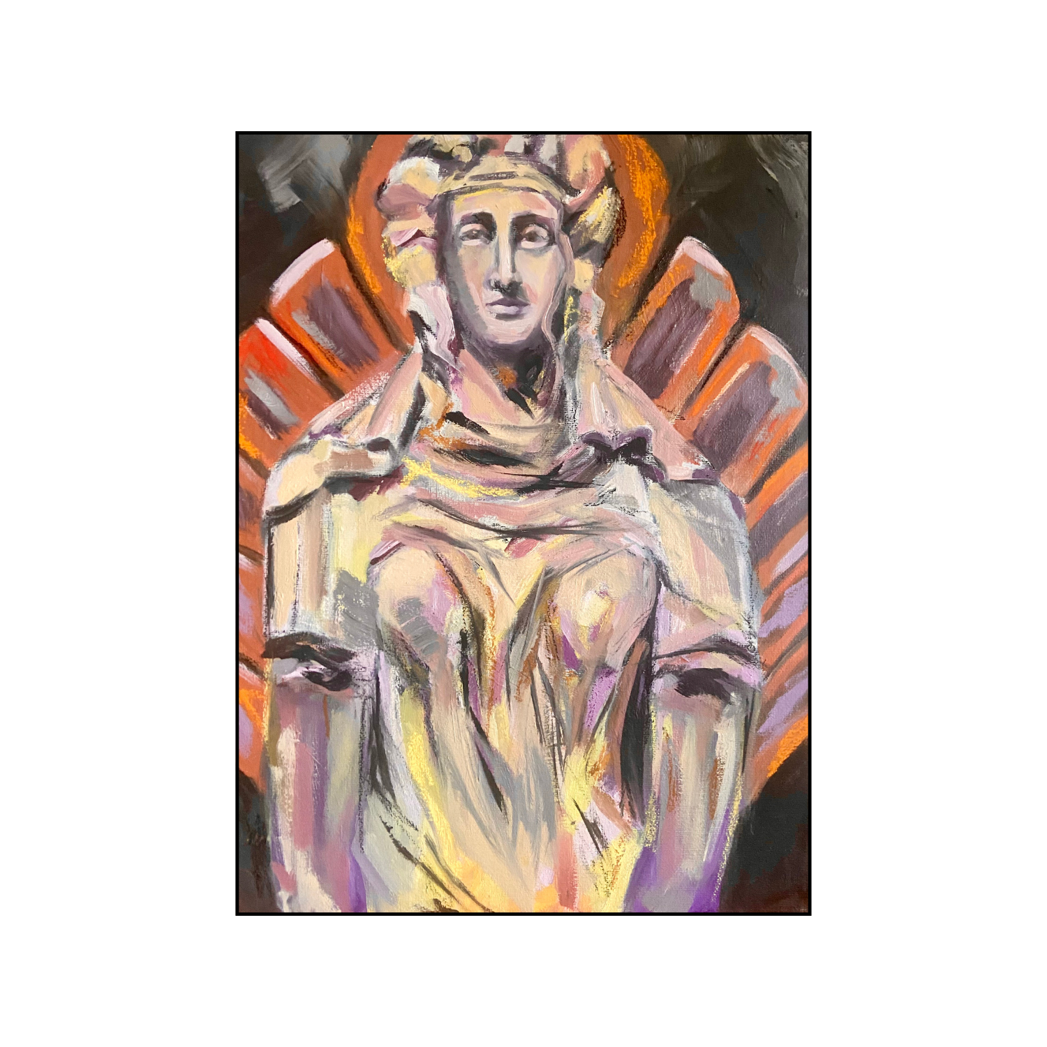 Restitution, 2026, Oils and pastels , 30 x 40 cms