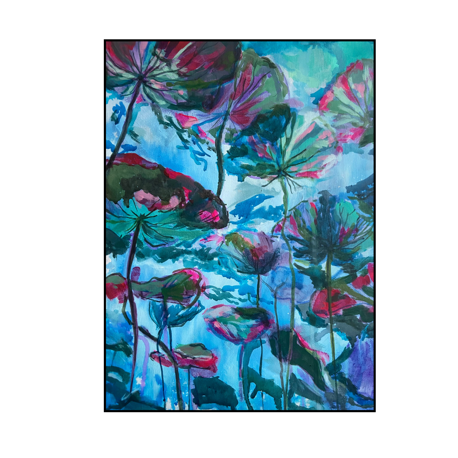 Underneath, 30 x 40 cms, Inks and Acrylics, 2026