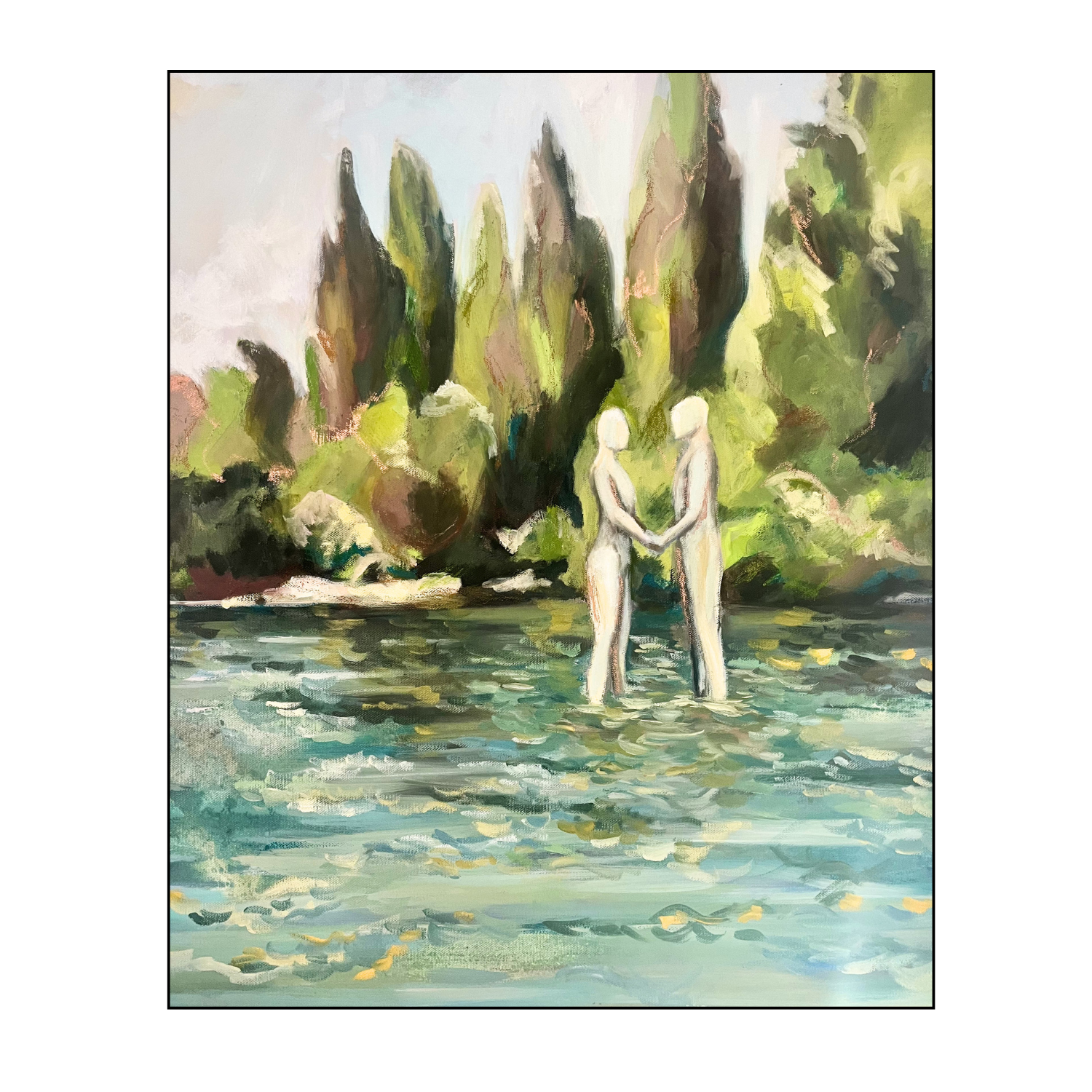 Promise, 2026, 50 x 60 cms , Oils, Inks, Pastels