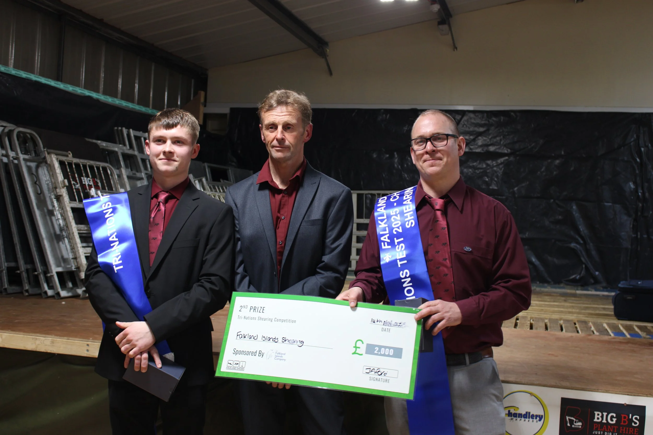 Tri Nations 2nd Place Shearers - Team Falkland Islands