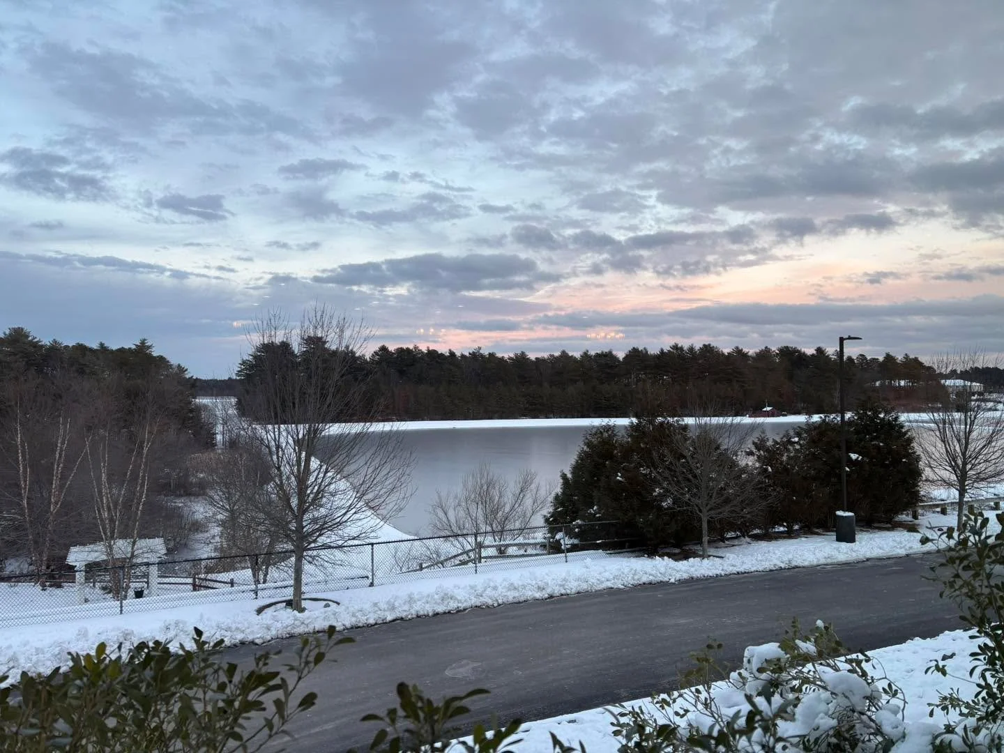 With a snow covered ceremony site, we feel that our backyard comes straight from a winter dream. 

The cranberry bogs frozen and white remind how peaceful it is to be still. Such a perfect reminder that even in winter nature shows up in the most brea