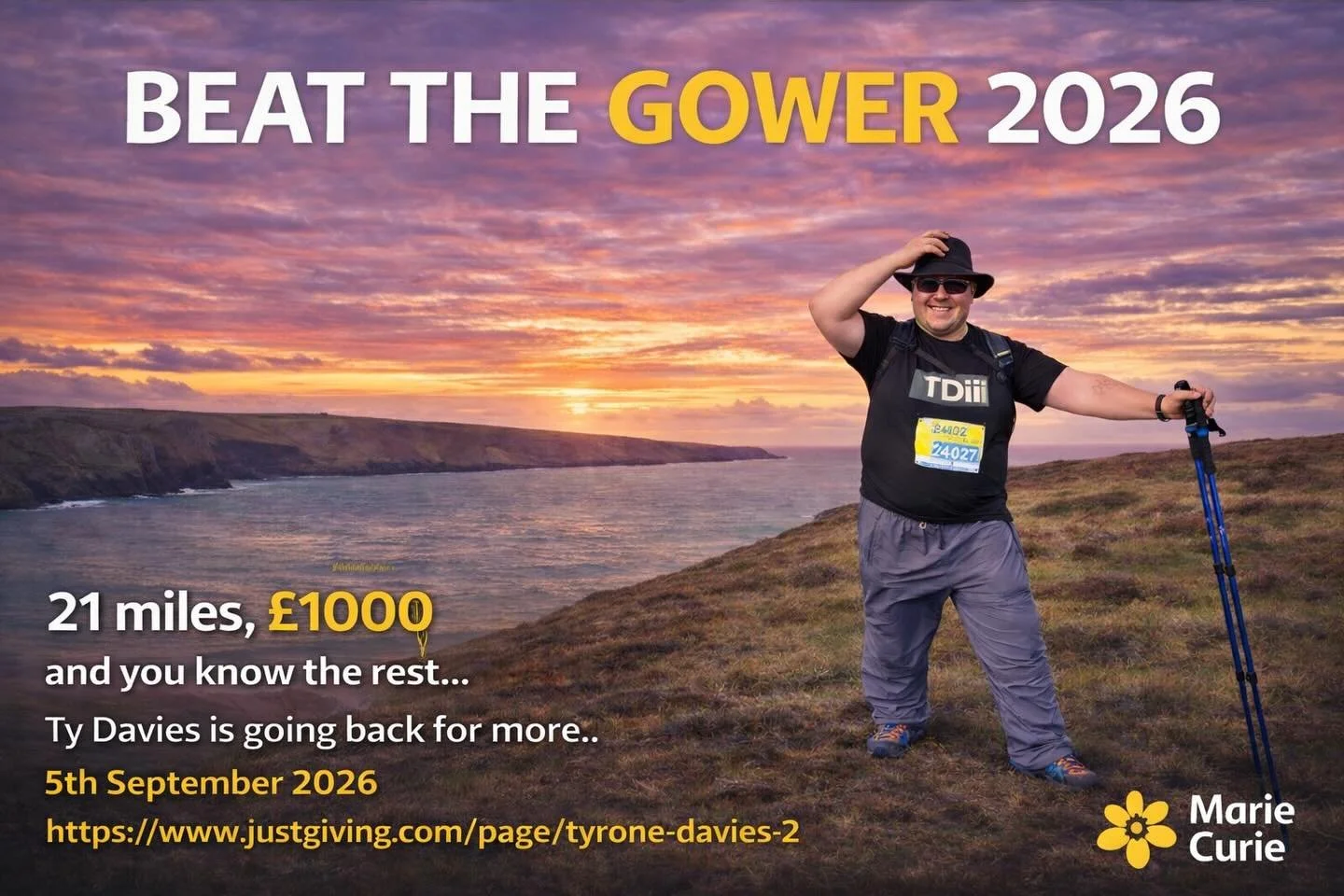 This afternoon, I have worked to produce a defining image and teaser poster for my Marie Curie UK fundraiser, and I feel like I have cracked it.. I&rsquo;m going back on September 5th for more.. much, much more! 

Please share, and I hope you contrib