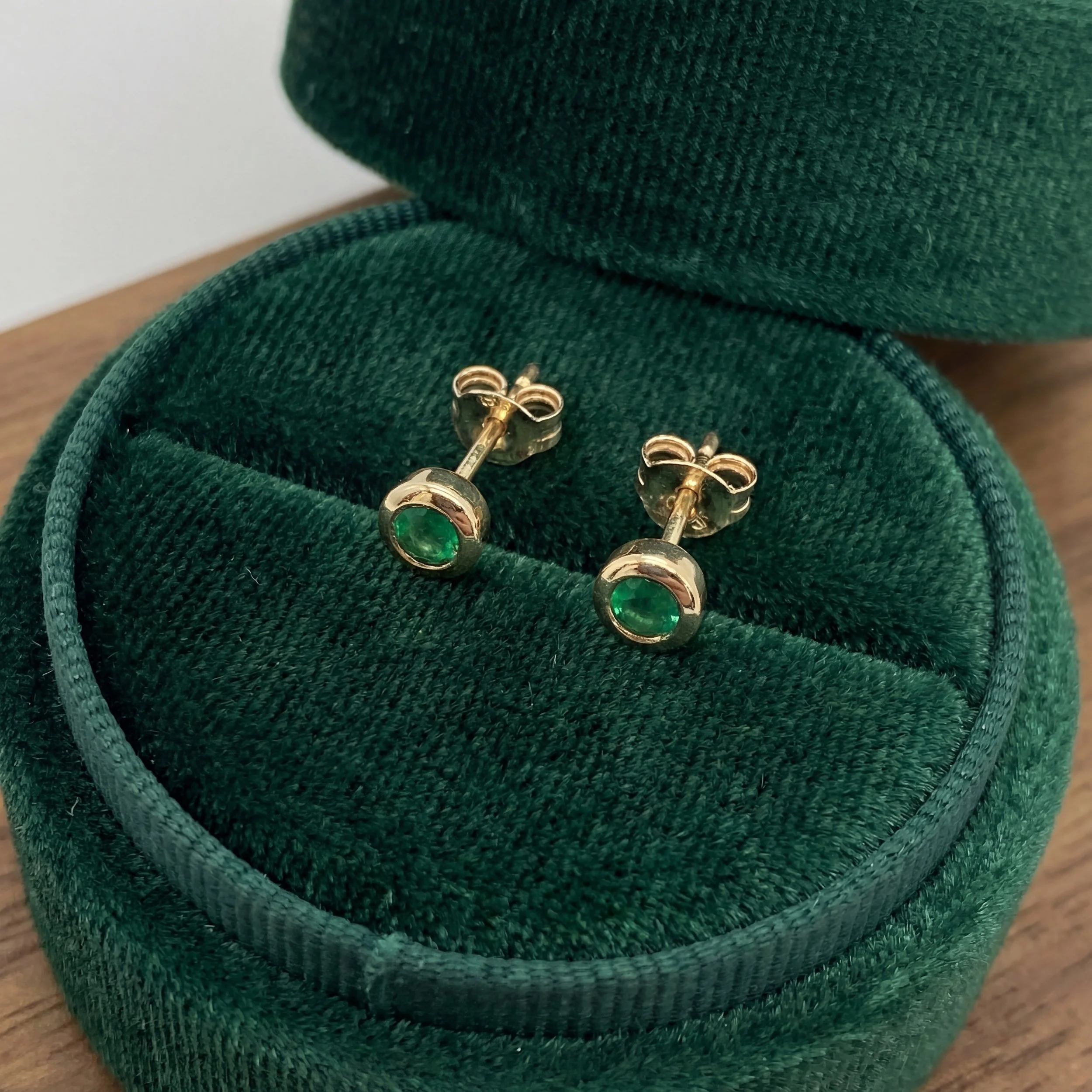 Emerald Stud Earrings