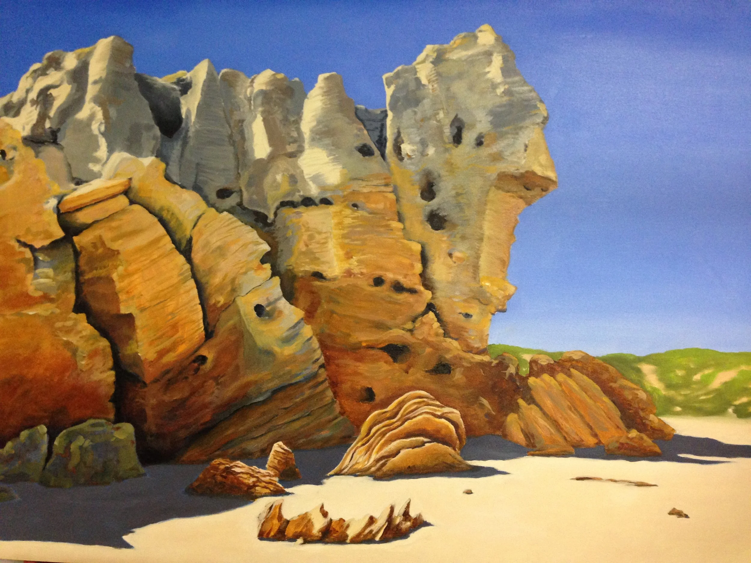 "Eco Beach Rocks"
Oil on Canvas
100cm x 75cm