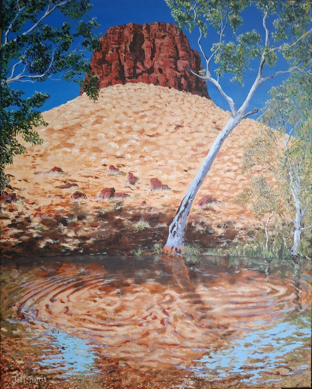 "Parlapuni"
Acrylic on canvas 2025
60cm x 75cm