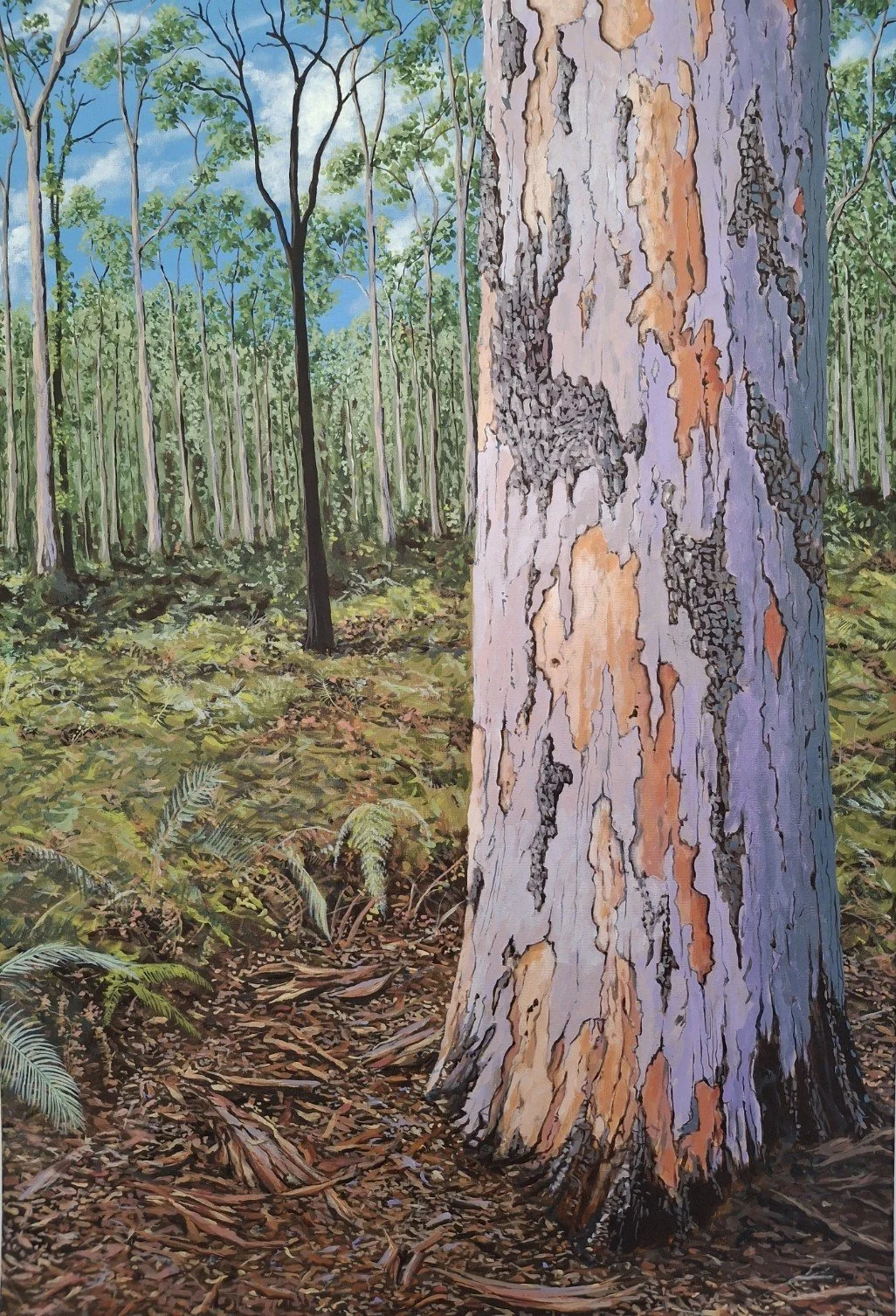 "Forest Floor"
Acrylic on Canvas
60cm x 90cm