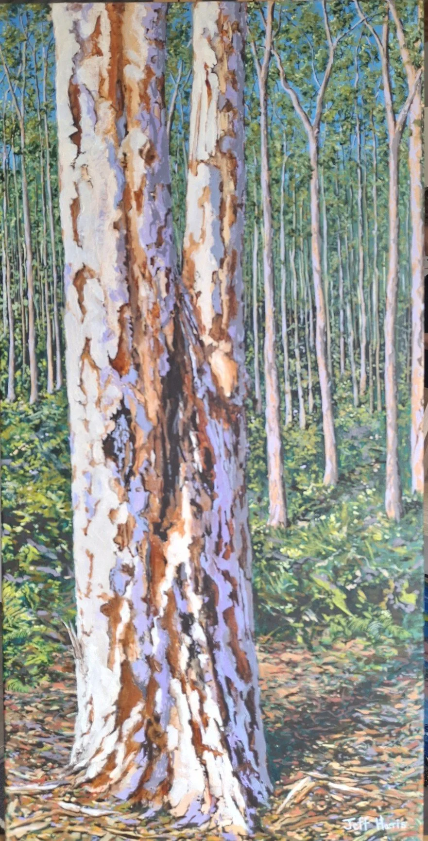 SOLD "Diversicolor #1"
Acrylic on Canvas
40 x 80cm