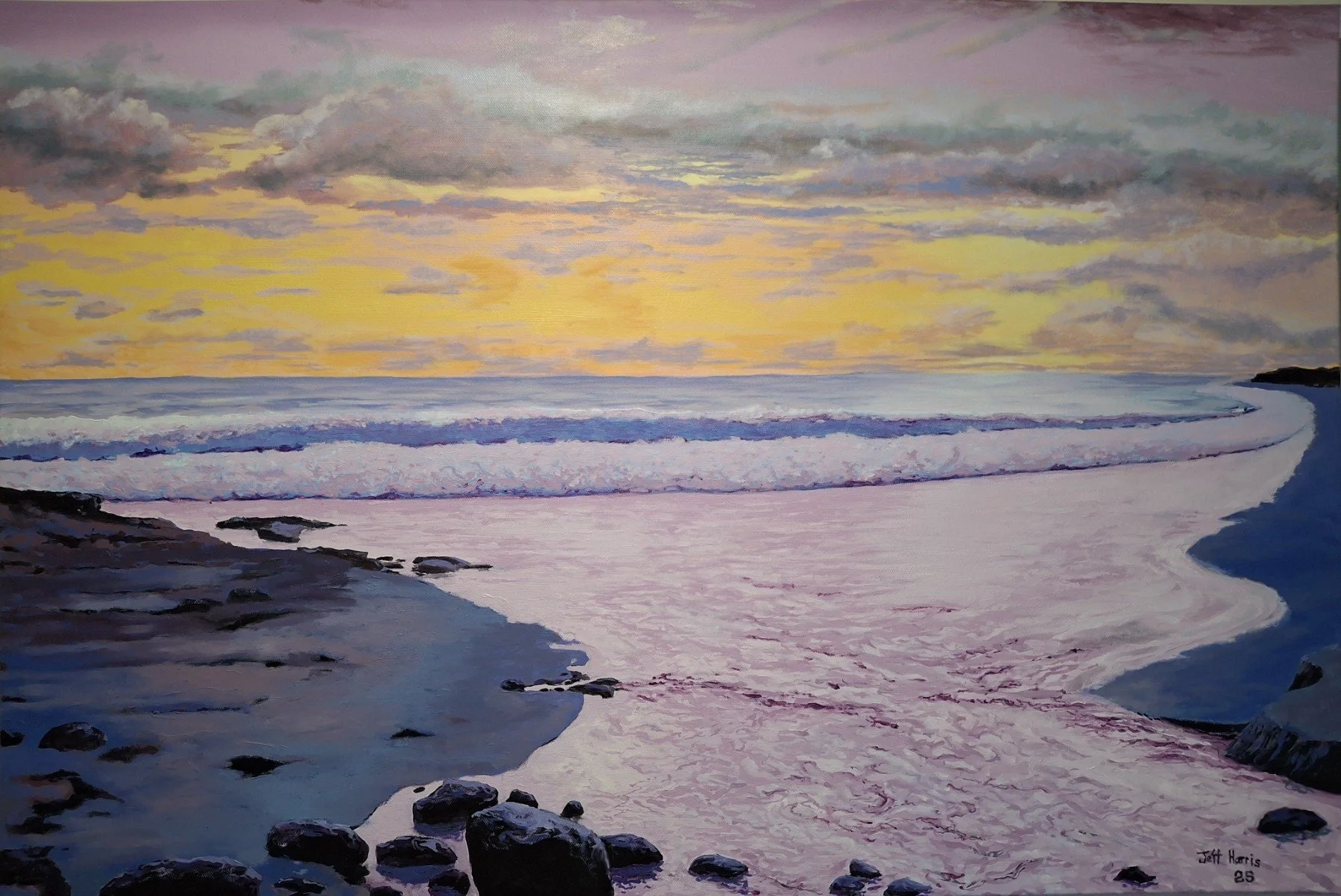 "Rivermouth Margs Twilight" 
Oil on Canvas
90 x 60cm