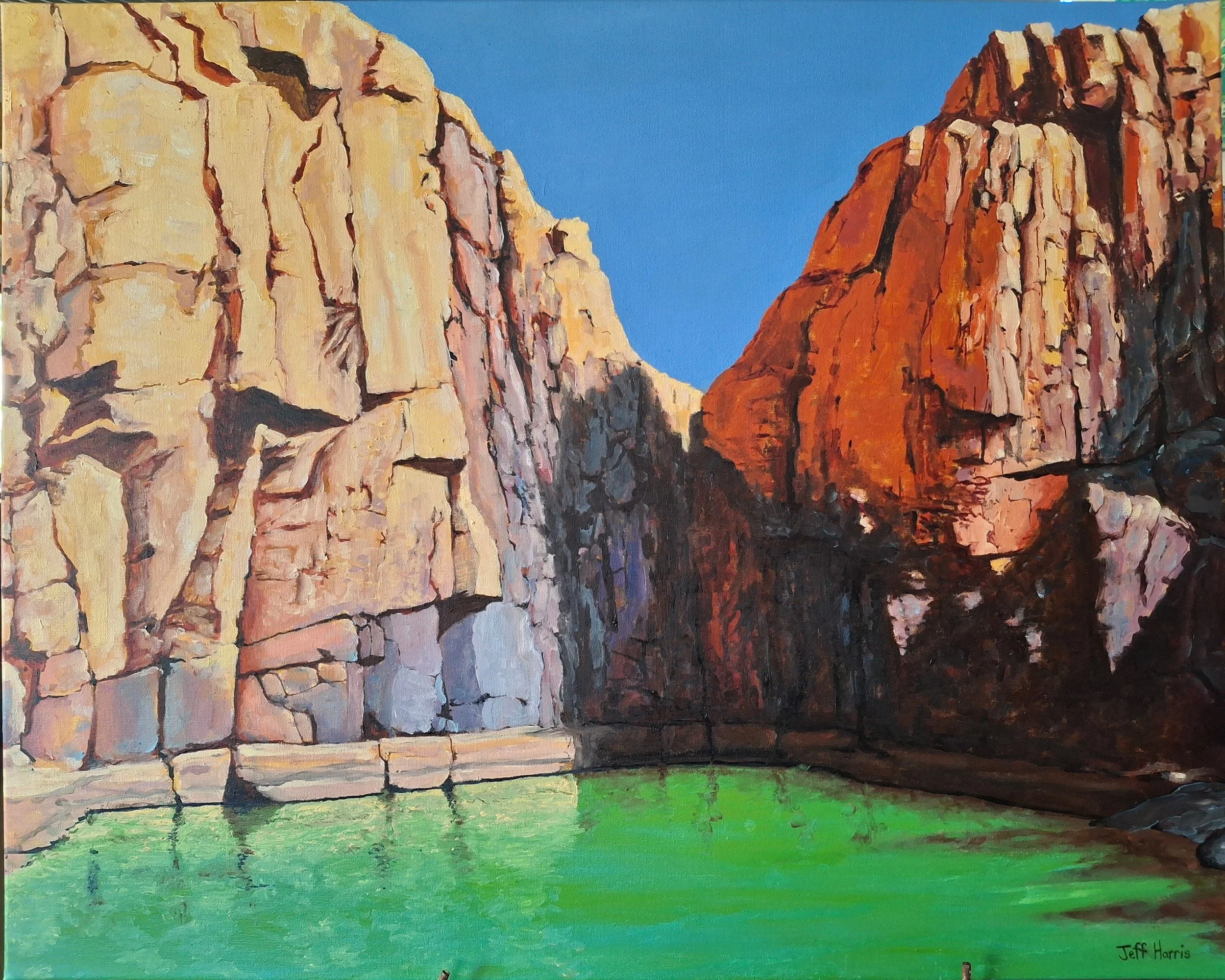 "Python Pool"
Oil on canvas 2025
75cm x 60cm
