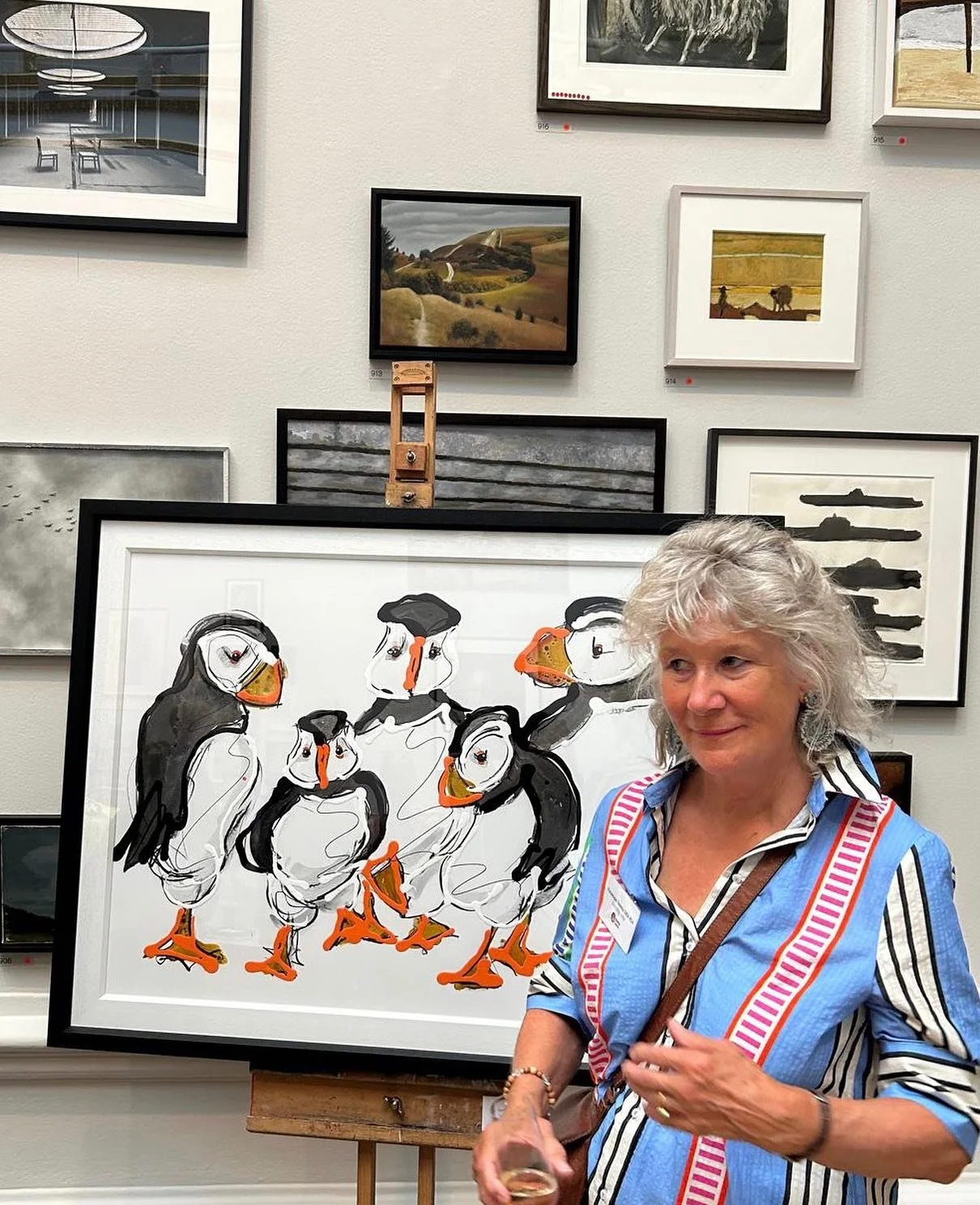 And it raised &pound;1500 ..thank you to everyone who bid for this painting at the MARIE CURIE private view at The Royal Academy, London last night!
www.mariecurieprivateview.co.uk