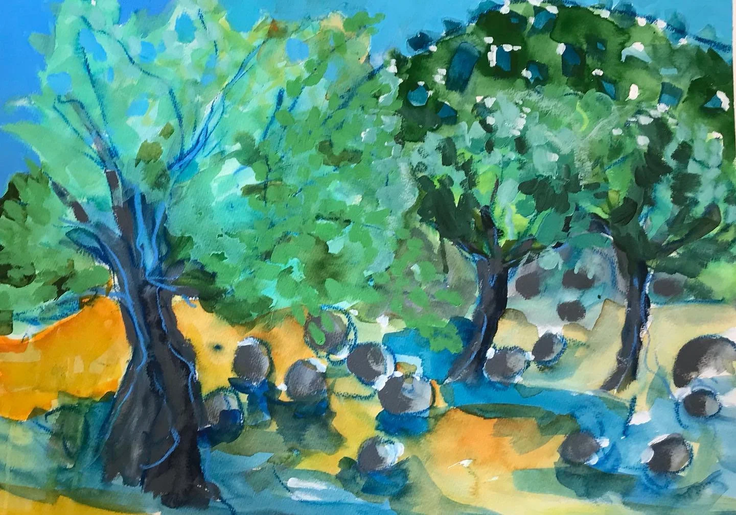 Travel is essential for the palette!
Next landscape painting day July 22nd.