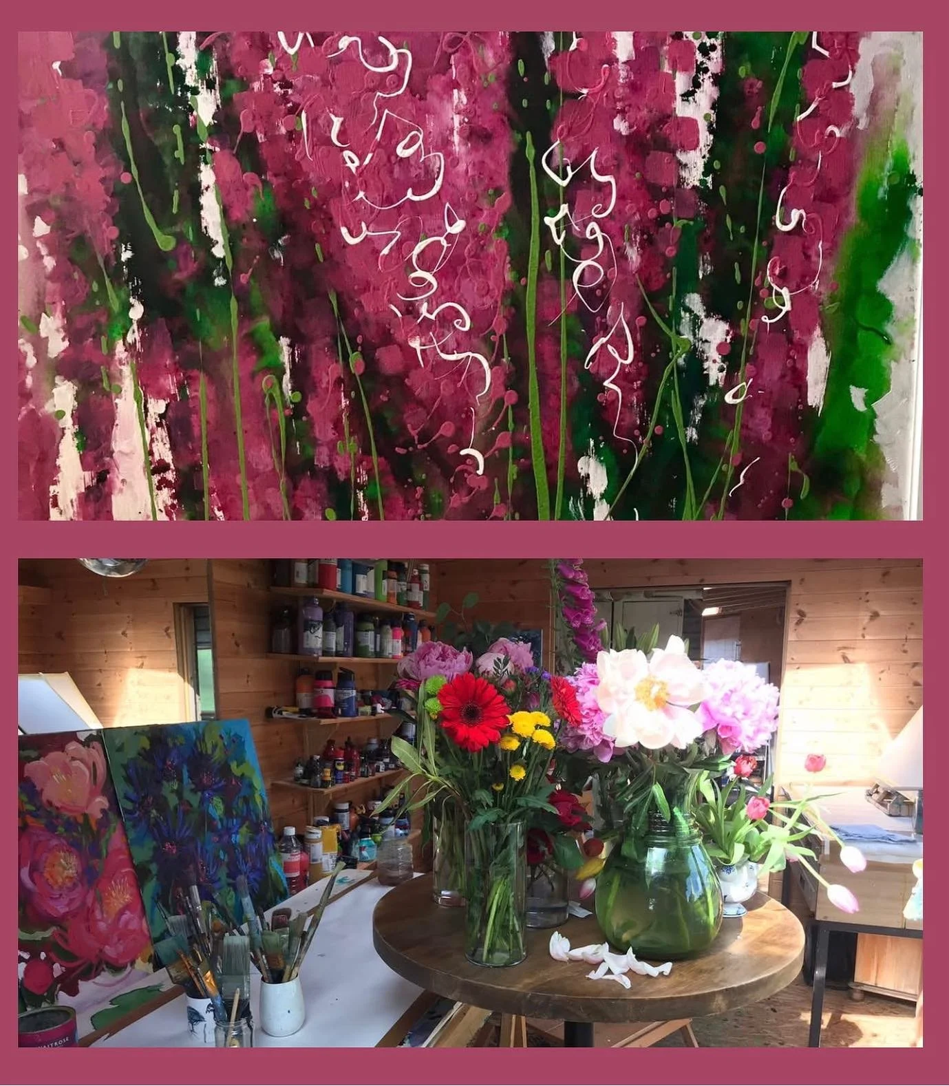 Hire a flower painting day for a special event ! 

Groups of 5/6 people welcome.
Next flower painting day , 12 June