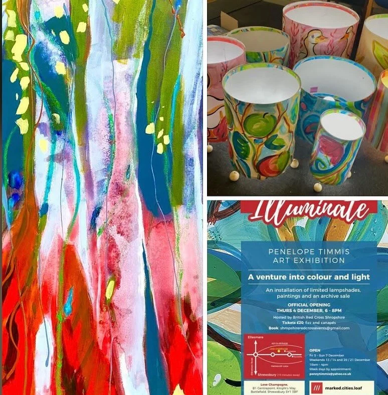 ART EXHIBITION grand preview in aid of The Red Cross Shropshire Thursday 4th December 6-8pm
New paintings, archive paintings, colourant cylinders ad more!
#redcrossshropshire #shrewsbury #shrewsburyevents#loveshrewsbury #originalshrewsbury #shrewsbur