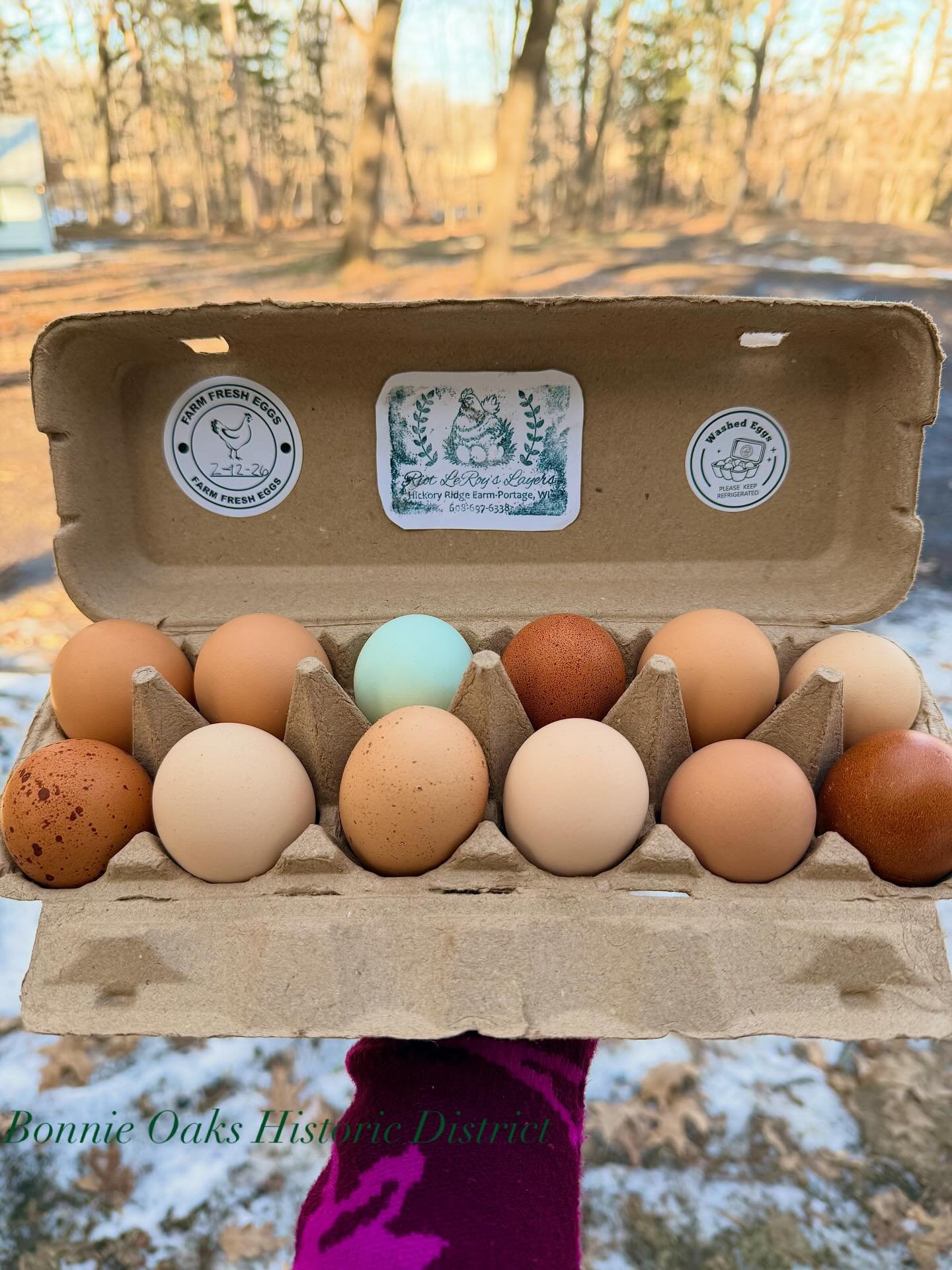 🐓Thank you to Riot Leroy&rsquo;s Layers at Hickory Ridge Farm for these beauties. Our guests were delighted to have farm fresh eggs &amp; it makes us smile to be able to share local favorites. We have a wonderful community!