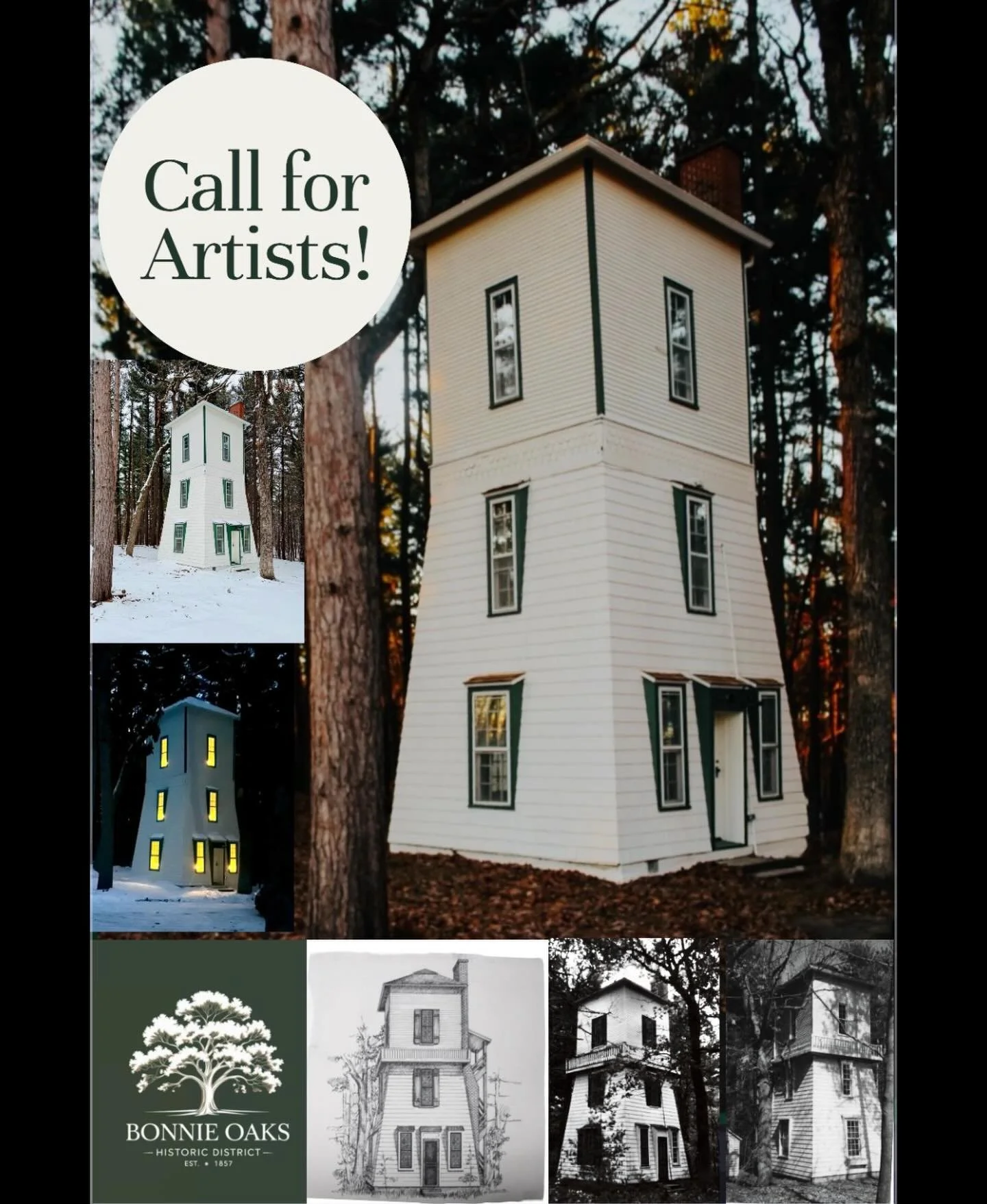 🎨Call for Artists! &ndash; Curated Gift Shop Collection.🎞️

✨For generations, artists and creatives have stayed at Bonnie Oaks &mdash; drawn to its quiet acreage, historic structures, and the sense that time slows down here.

The Tower has always b