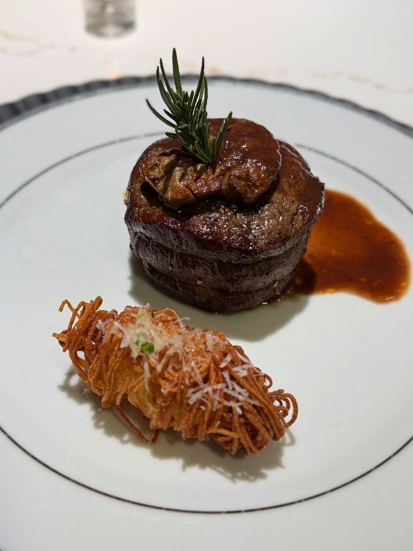 Each menu, customized to fit the tone of your party. Bringing creativity and detail to every bite 

8oz. Souse Vide Fillet with Pan Seared Foie Gras and Twice Fried Crispy Potatoes Topped with Shaved Parmesan Cheese 

#bostonfoodie #bostoncatering #p