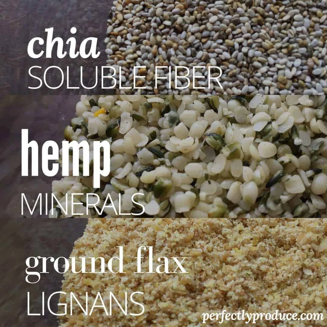 Differences Between Flax, Chia, and Hemp Seeds
